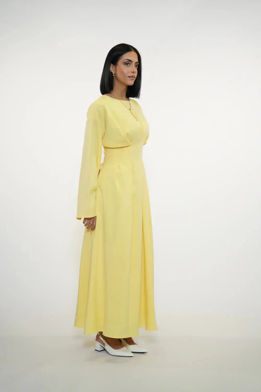 LA BALLEZA CORSET DRESS - LEMON Losyana.nl