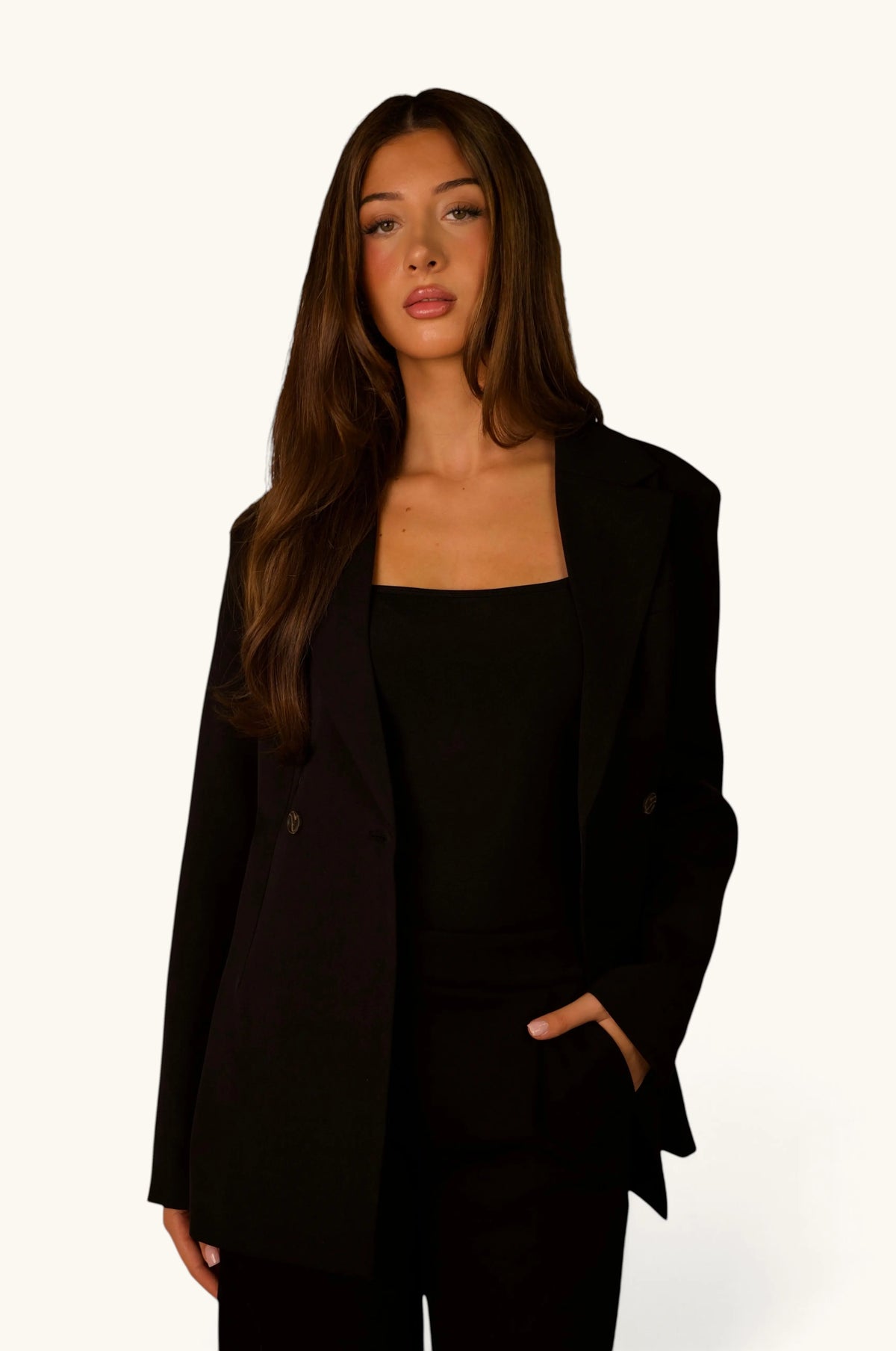 Blazer met ceintuur