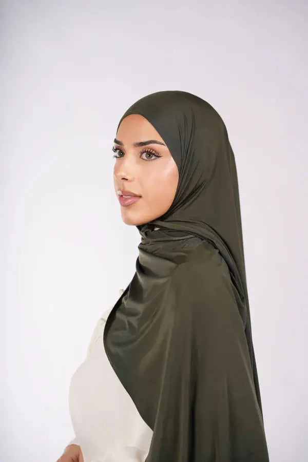 Liquid Jersey - Army Green - Losyana.nl