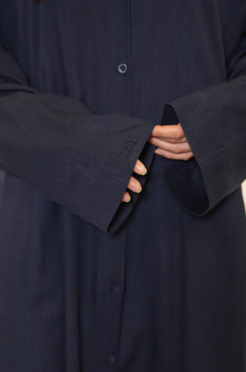 PALMA LINEN SET - NAVY