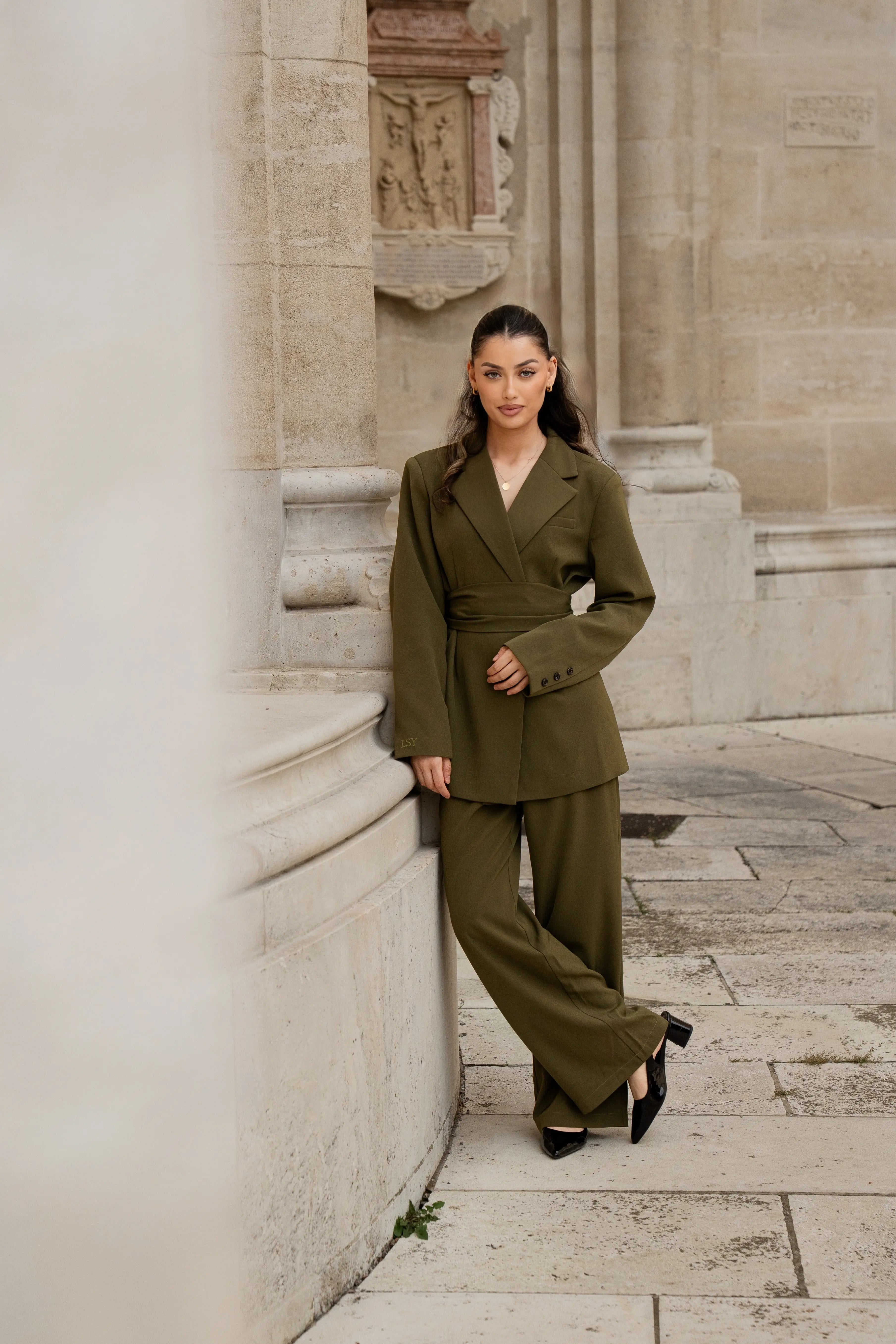 the noble pants - olive Losyana.Shop