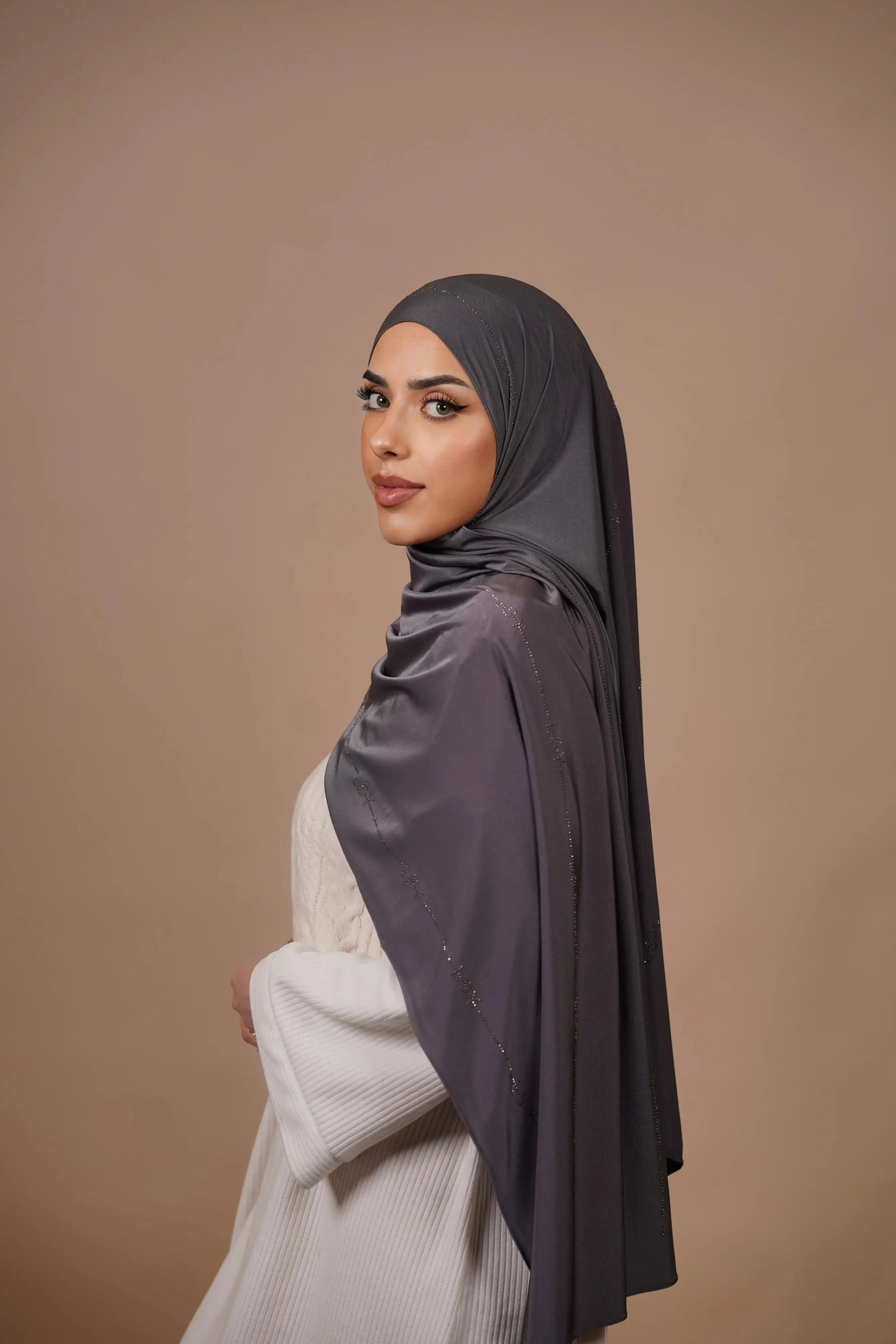 LSY Satin Premium Jersey - dark grey Losyana