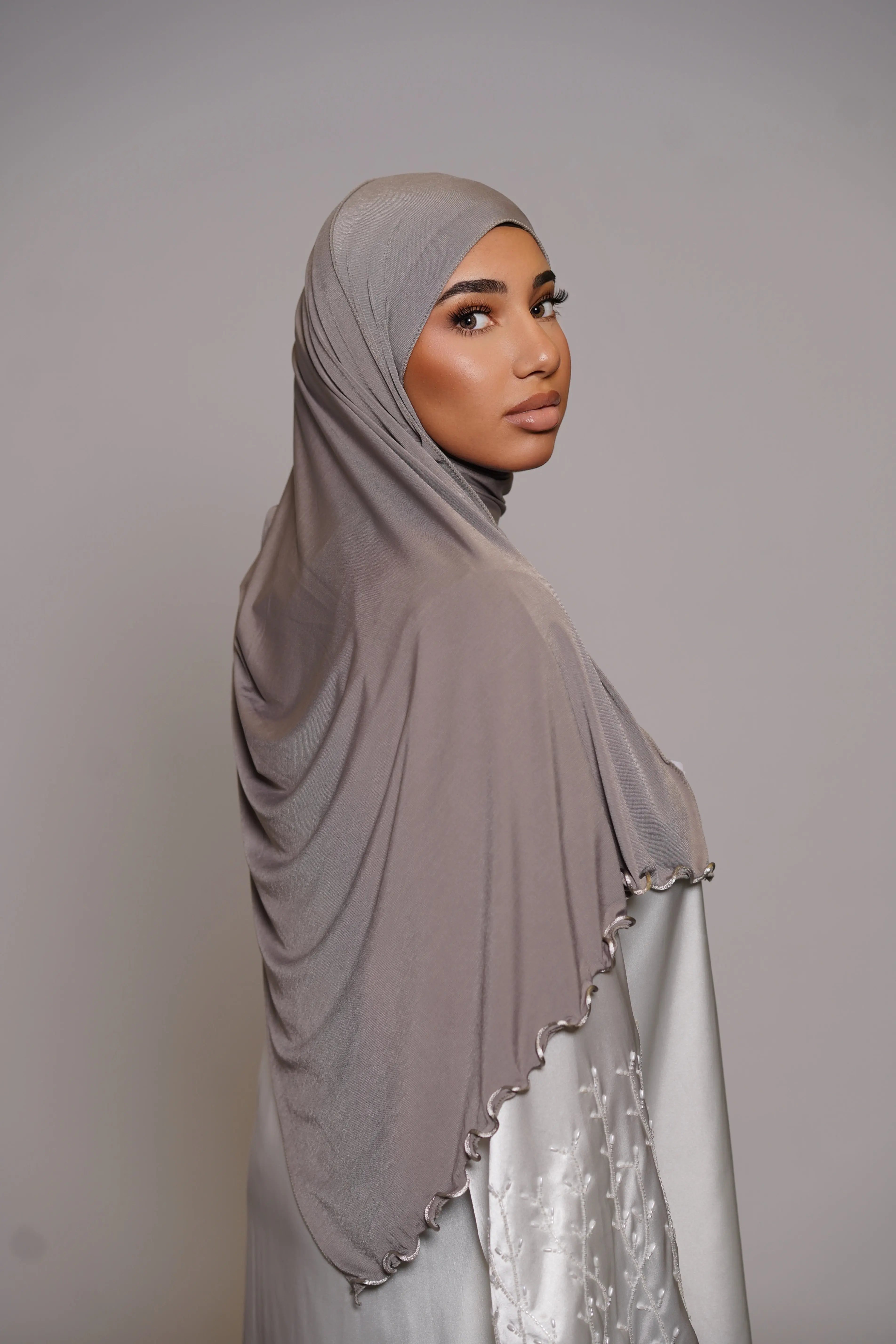 Premium Jersey Line - cream grey Losyana.Shop