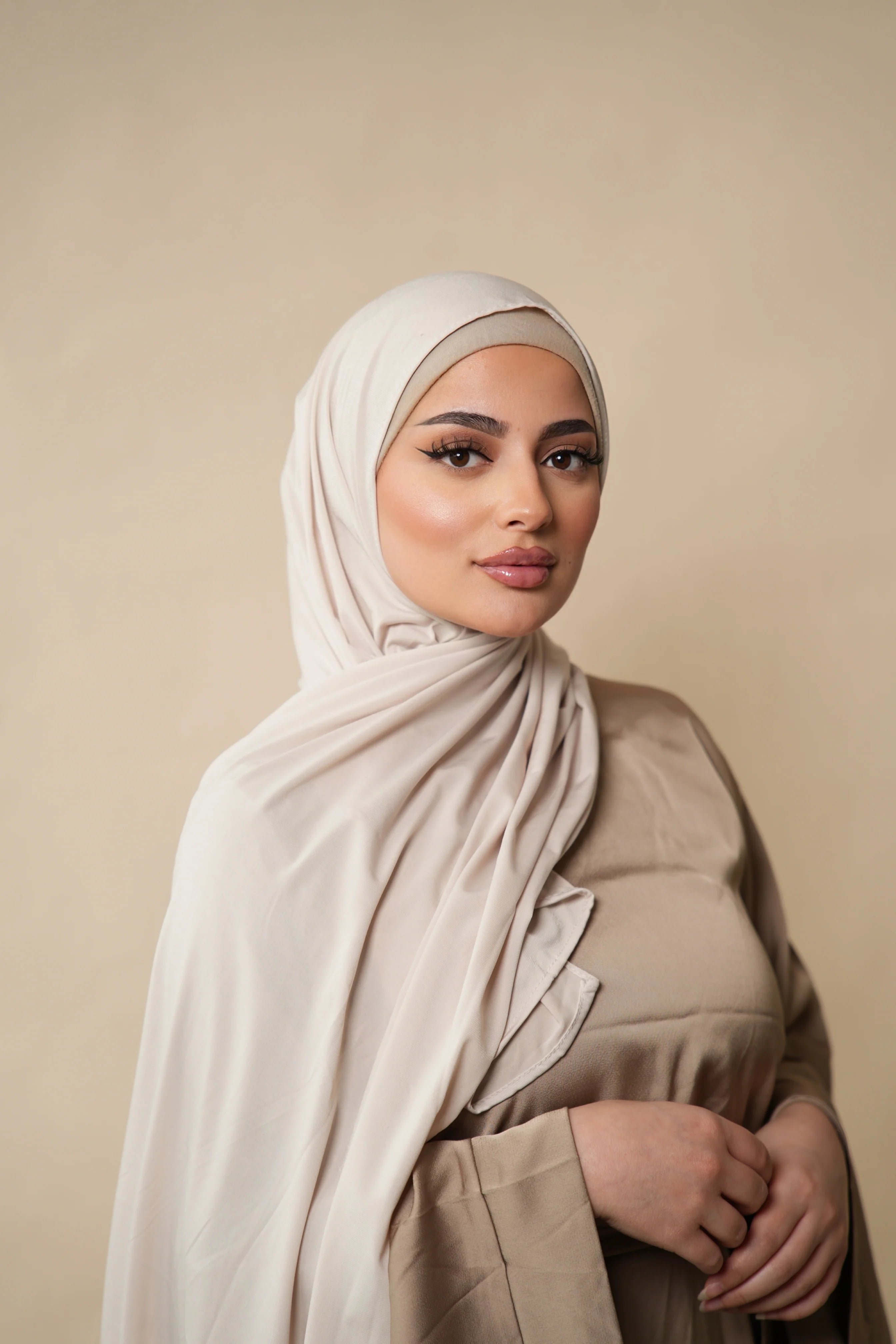 Premium Jersey to go - light beige