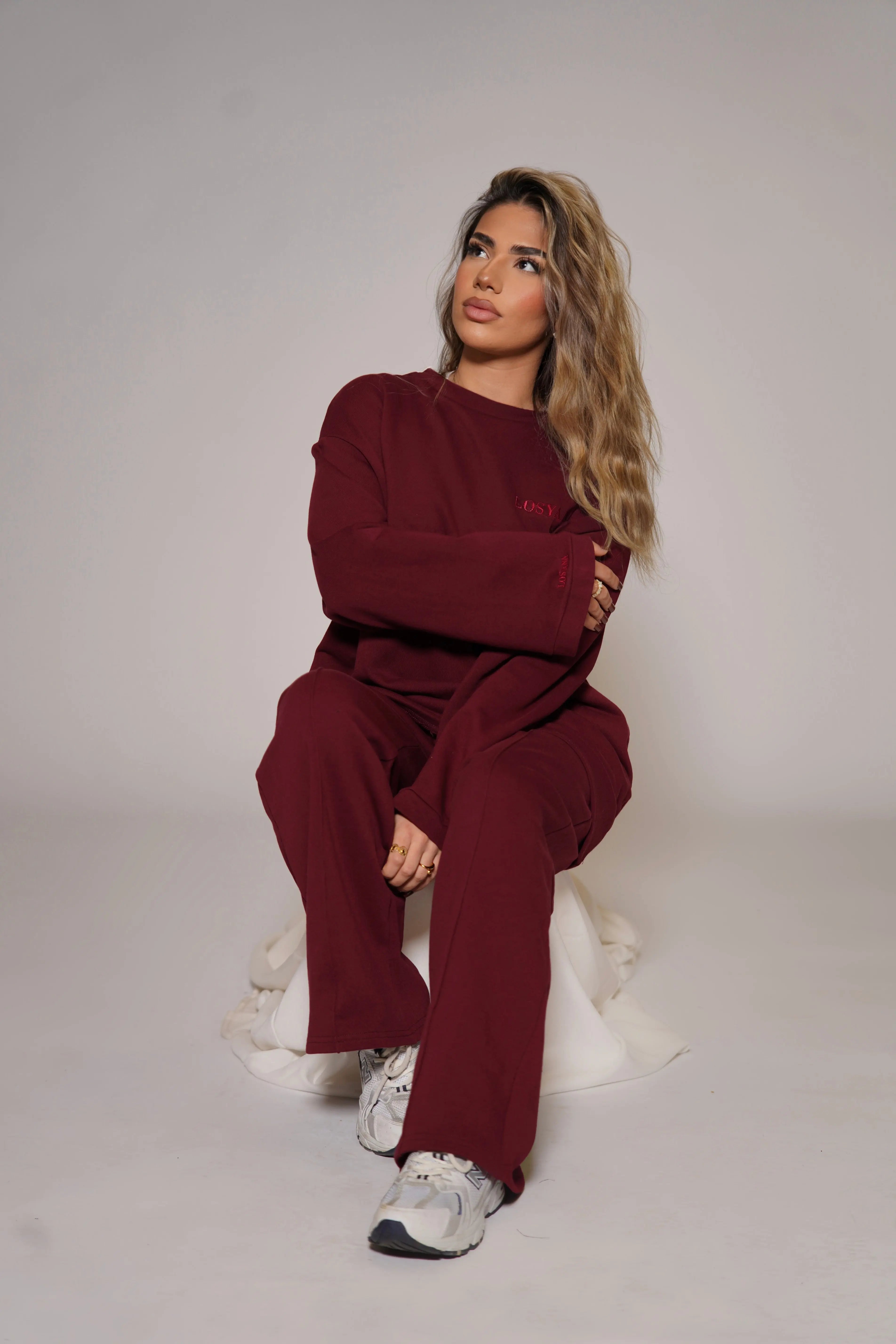 Lounge and Gym set - bordeaux Losyana.Shop