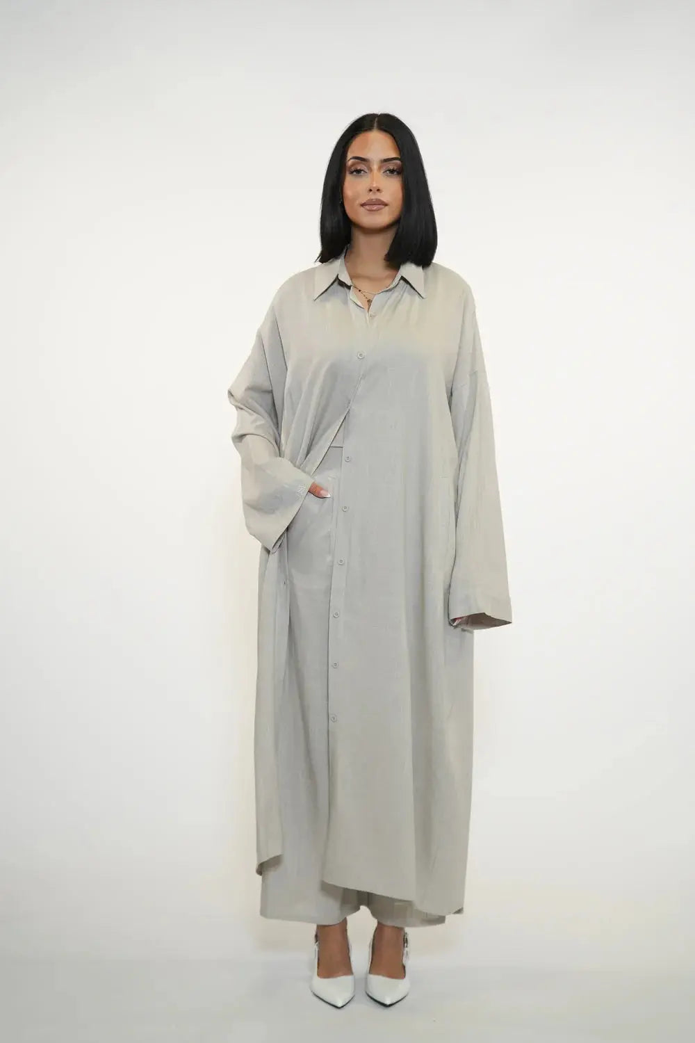 PALMA LINEN SET - COSTA CREAM Losyana.nl