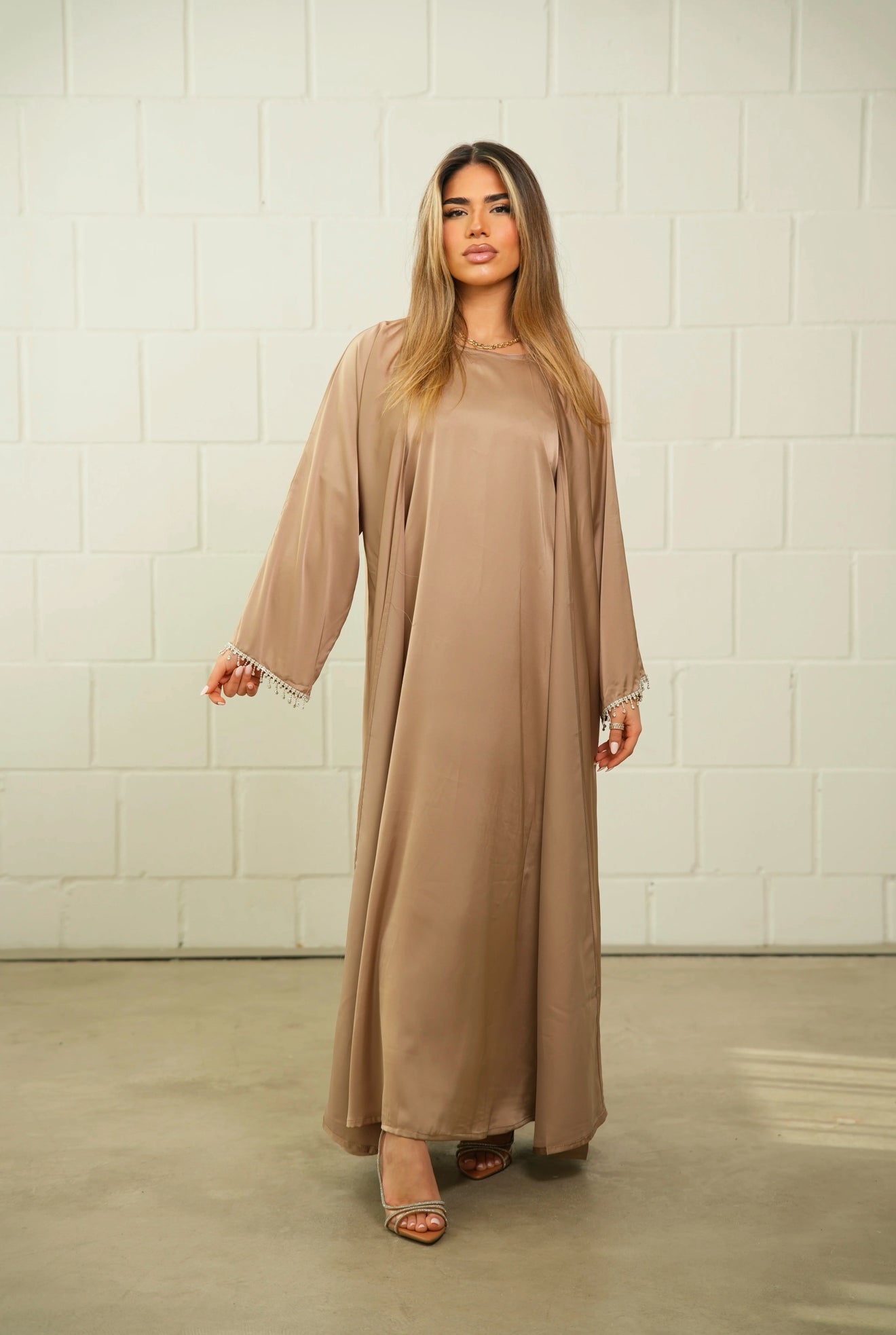DXB Zara Abaya - Gold