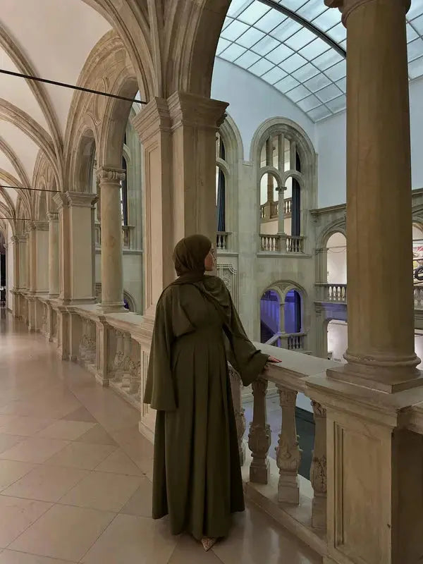 the corset dress - olive