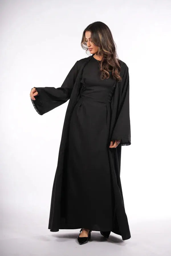 vienna corset & kimono - black Losyana.Shop