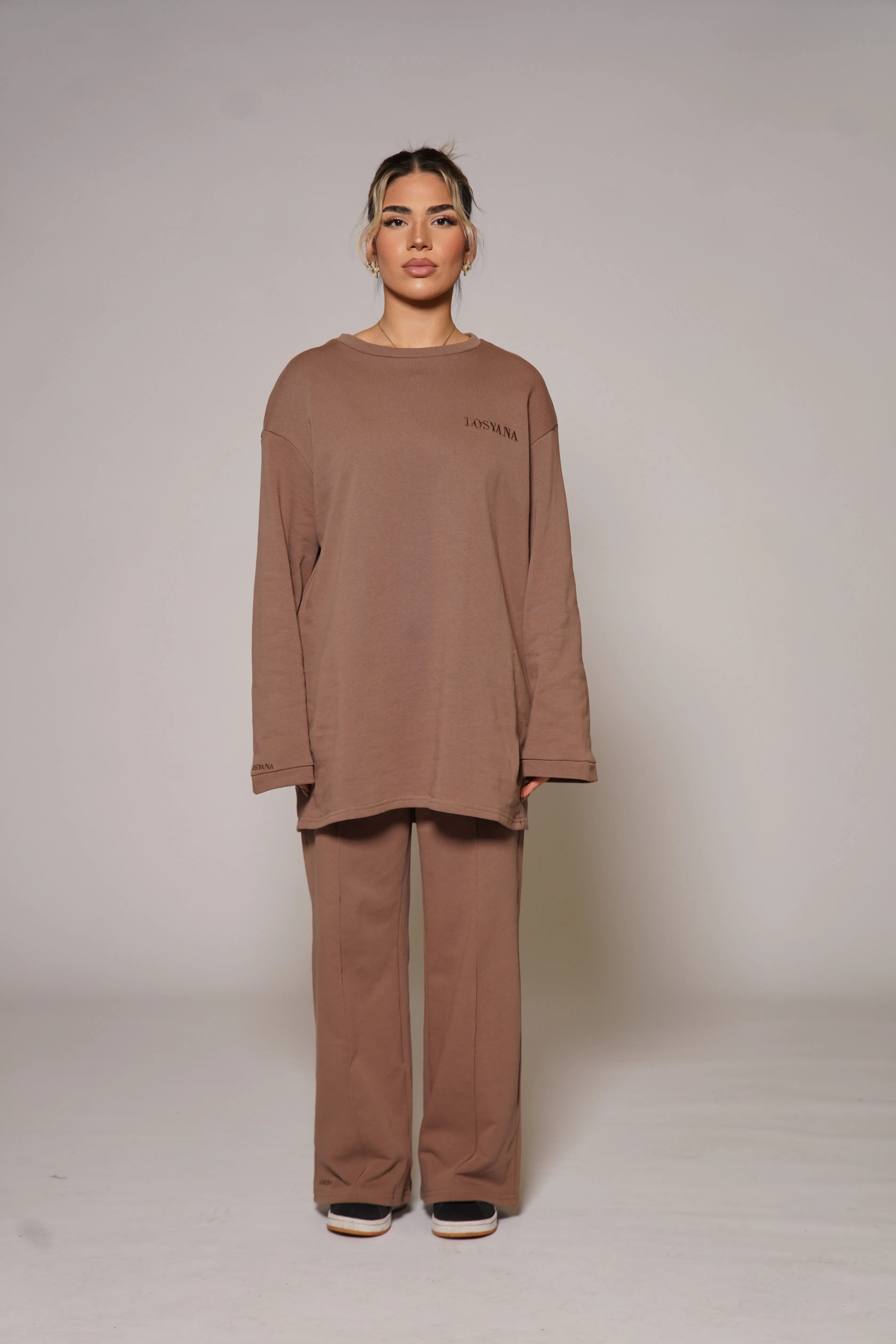 Lounge and Gym set - cappuccino Losyana.Shop