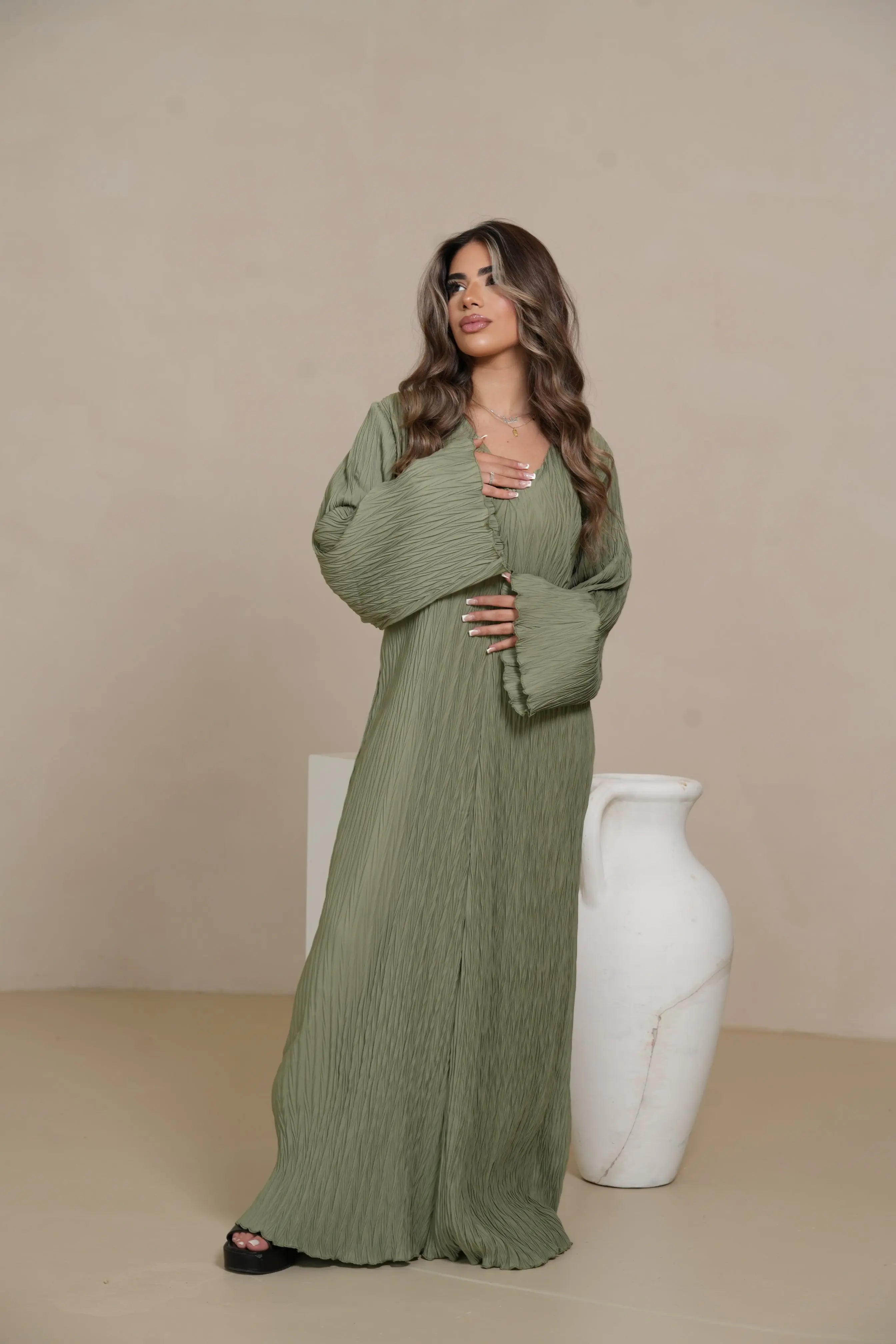 Summer dress - olive Losyana.Shop