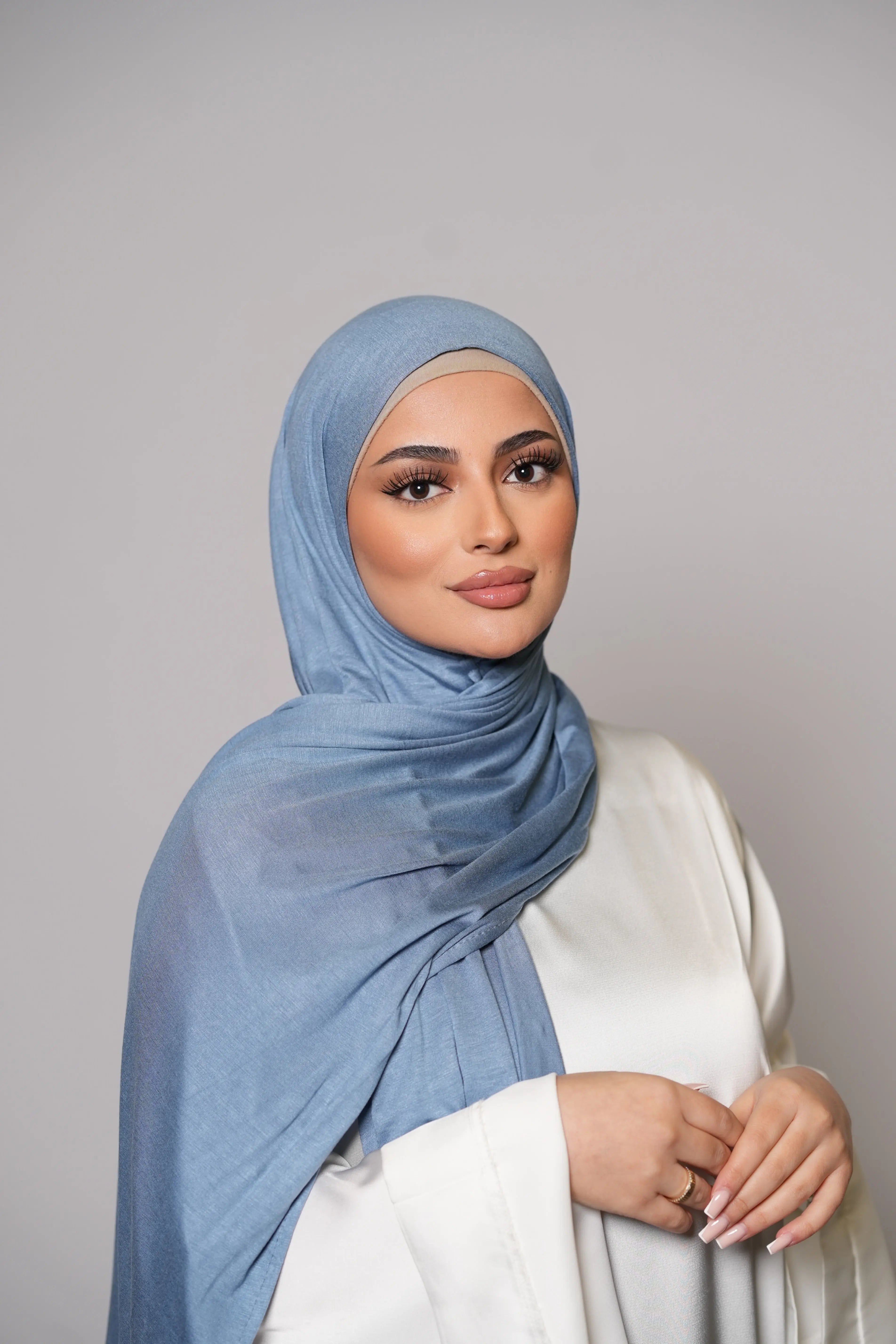 Premium Bamboo Jersey - powder blue Losyana.Shop