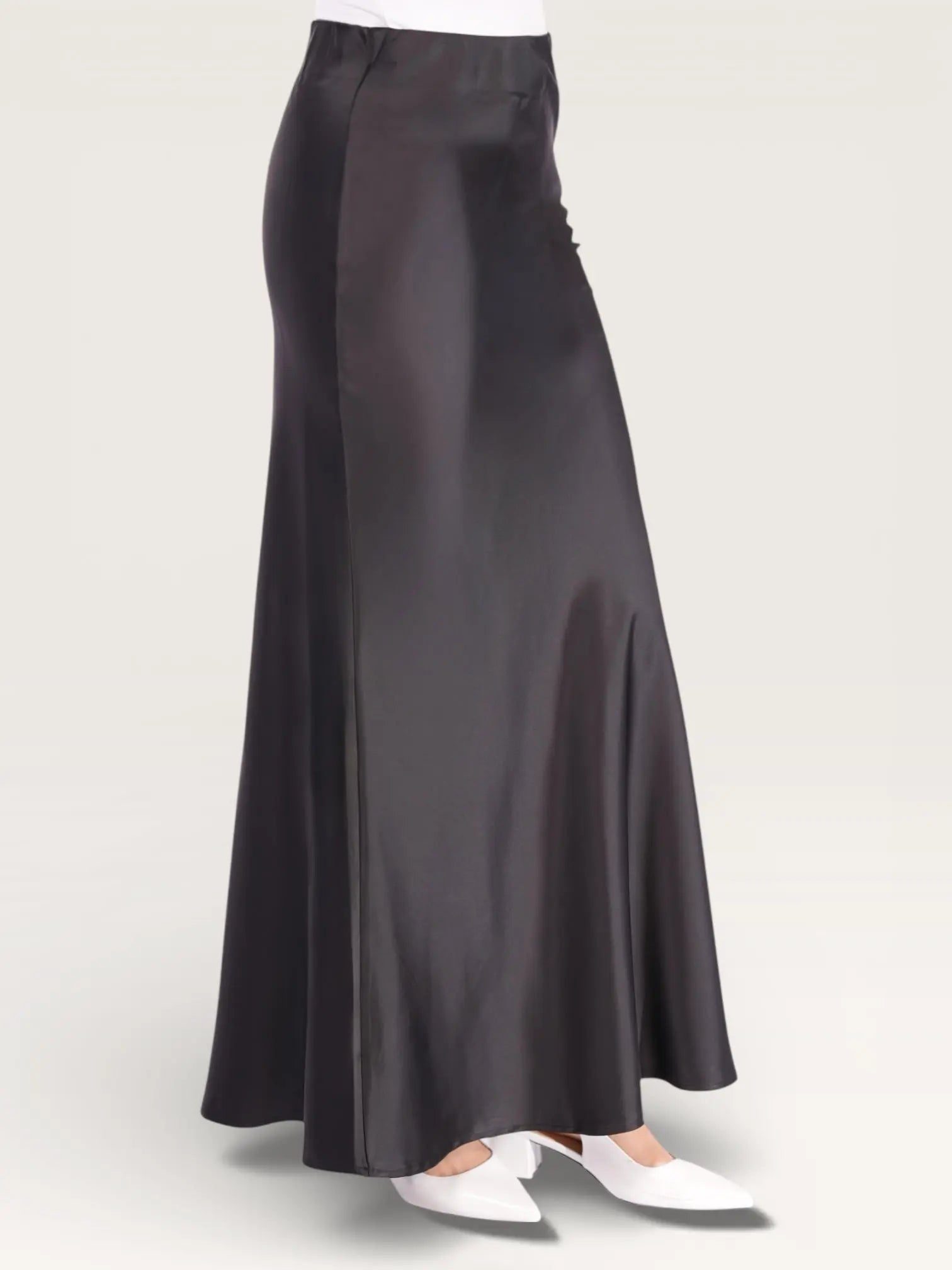 silk muse skirt - black