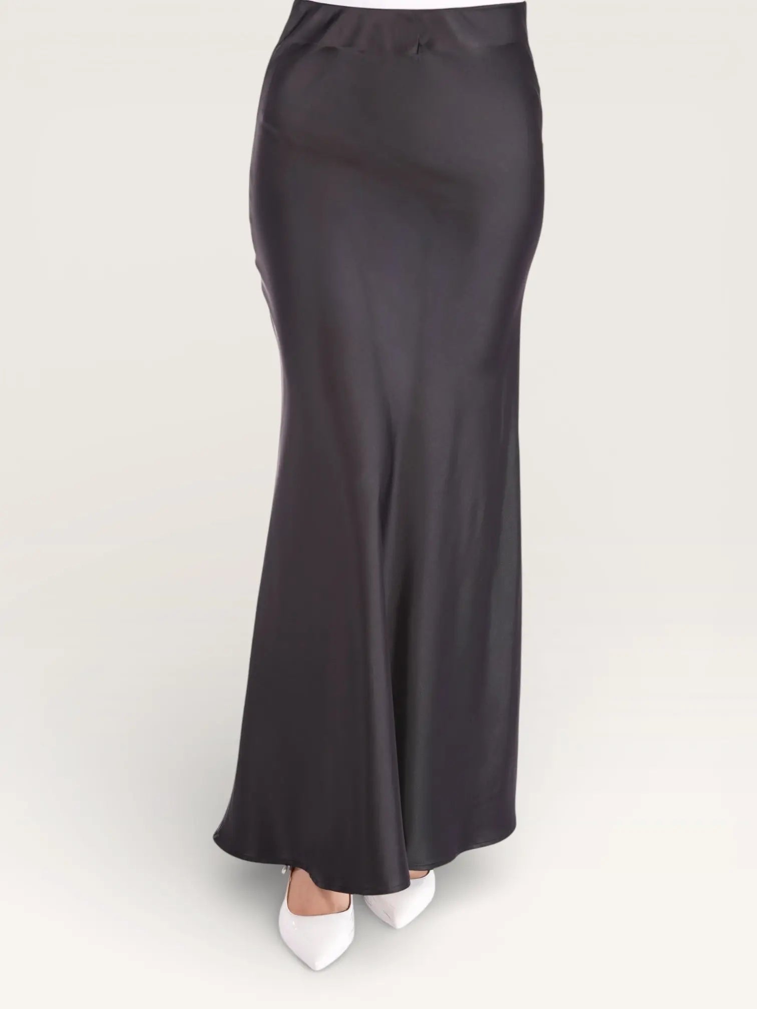 silk muse skirt - black