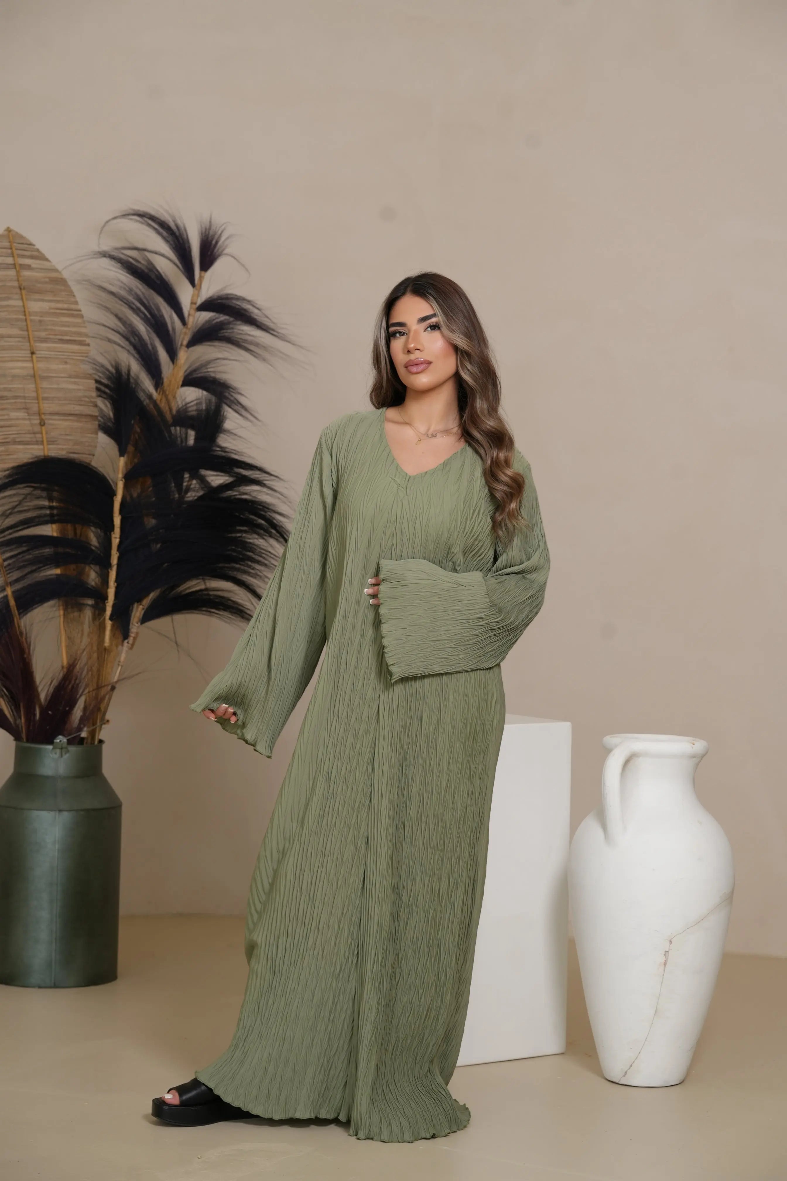 Summer dress - olive Losyana.Shop