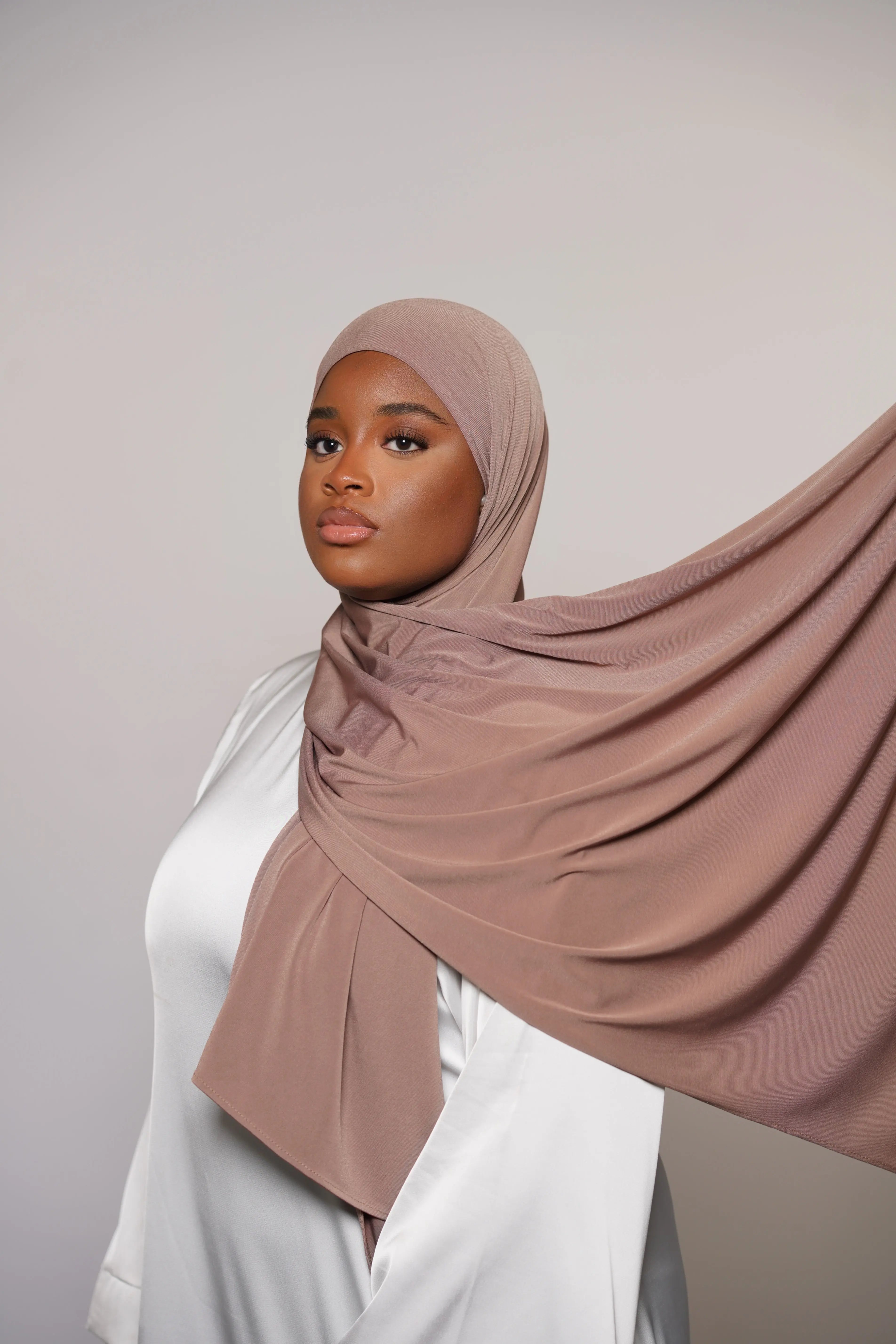 Satin Premium Jersey - nude peach Losyana.Shop