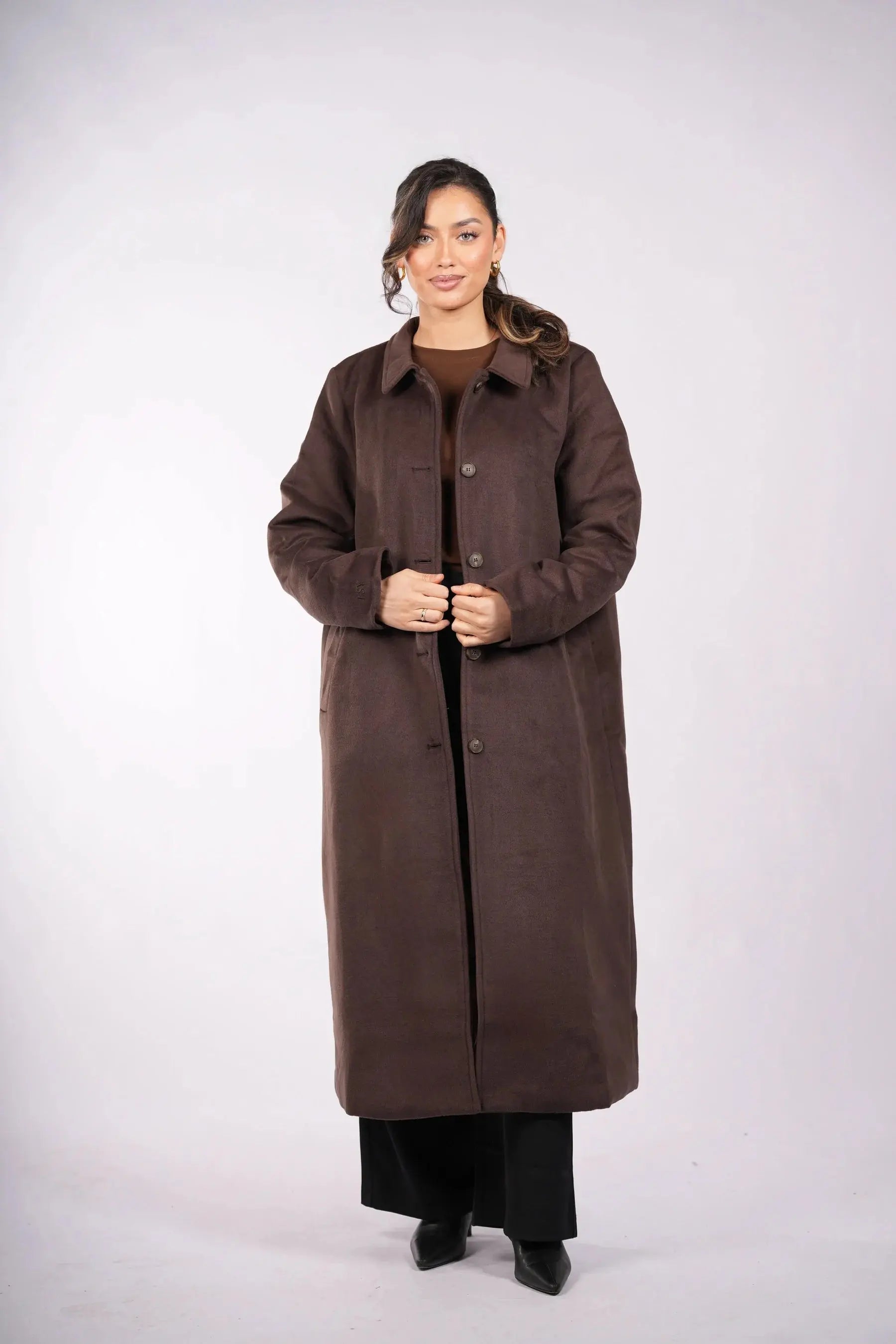 the vienna coat - espresso Losyana.Shop