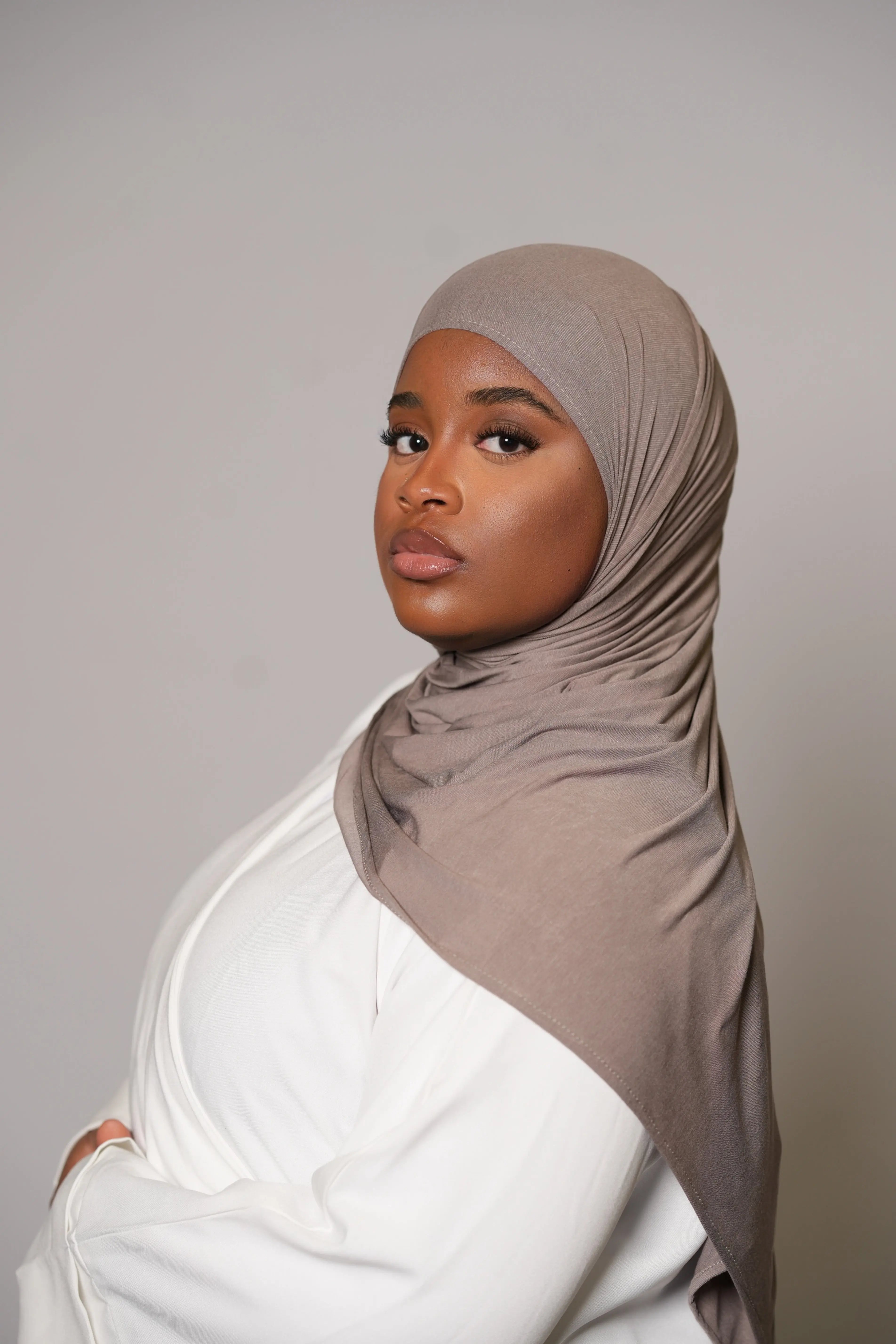 Premium Bamboo Jersey - ash brown Losyana.Shop