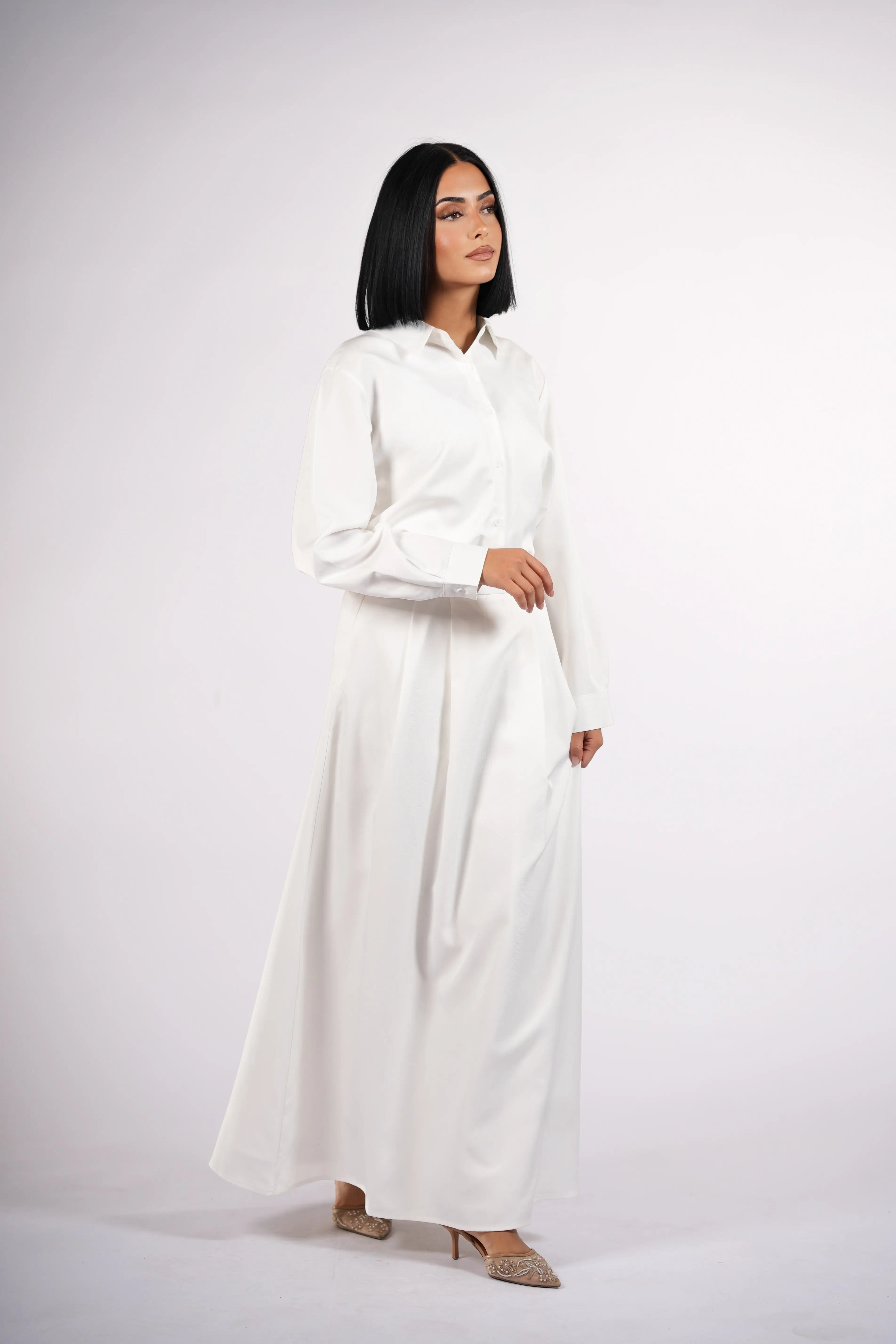 timeless skirt - white Losyana.Shop