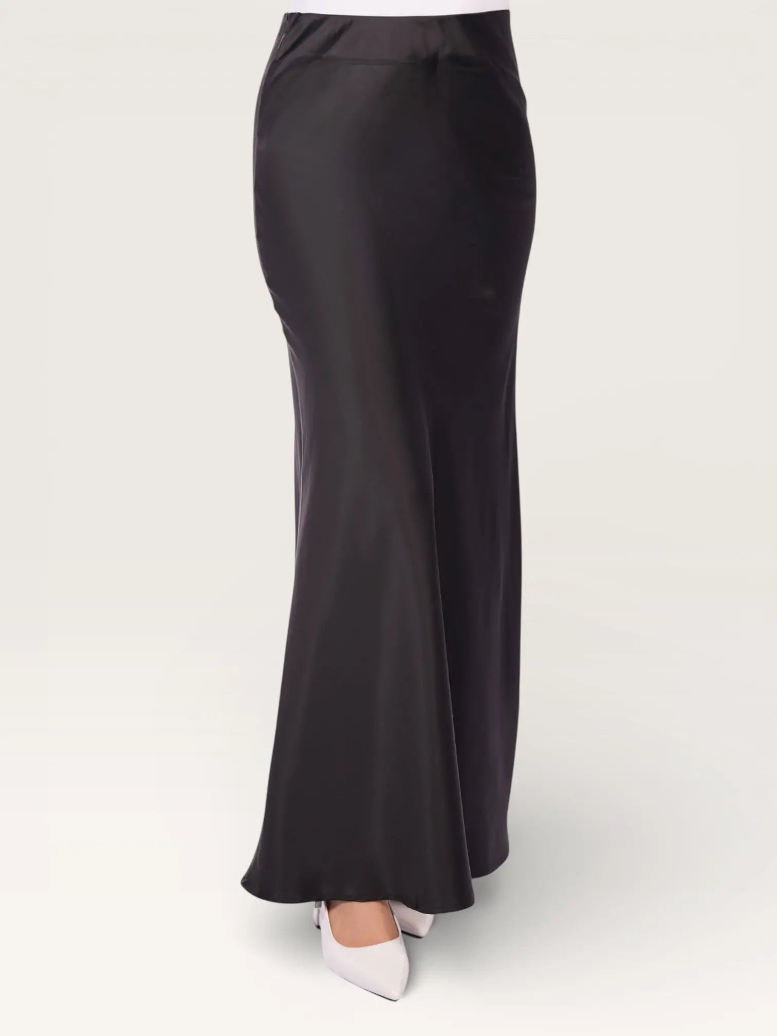 silk muse skirt - black