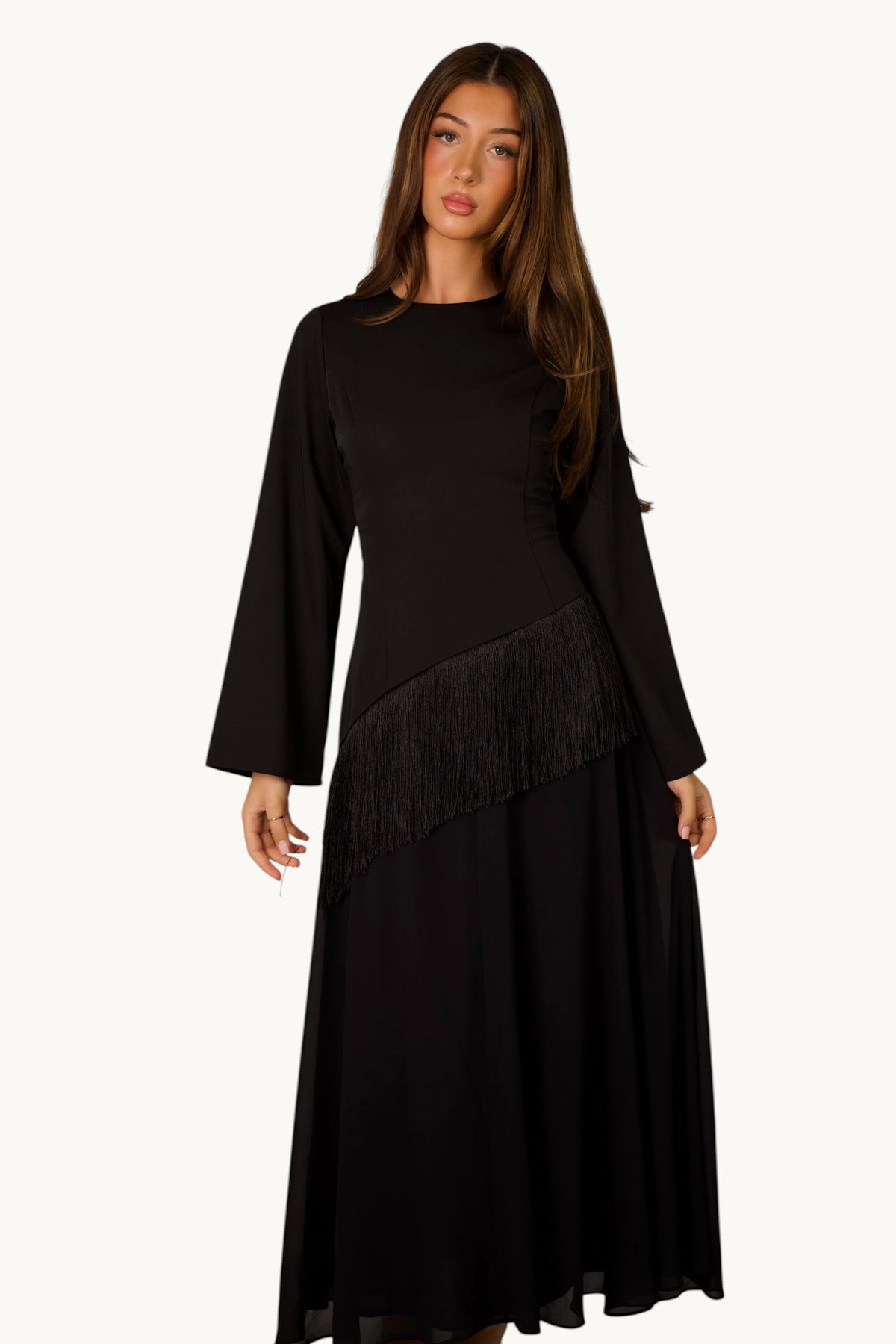 Corsetjurk met franjes