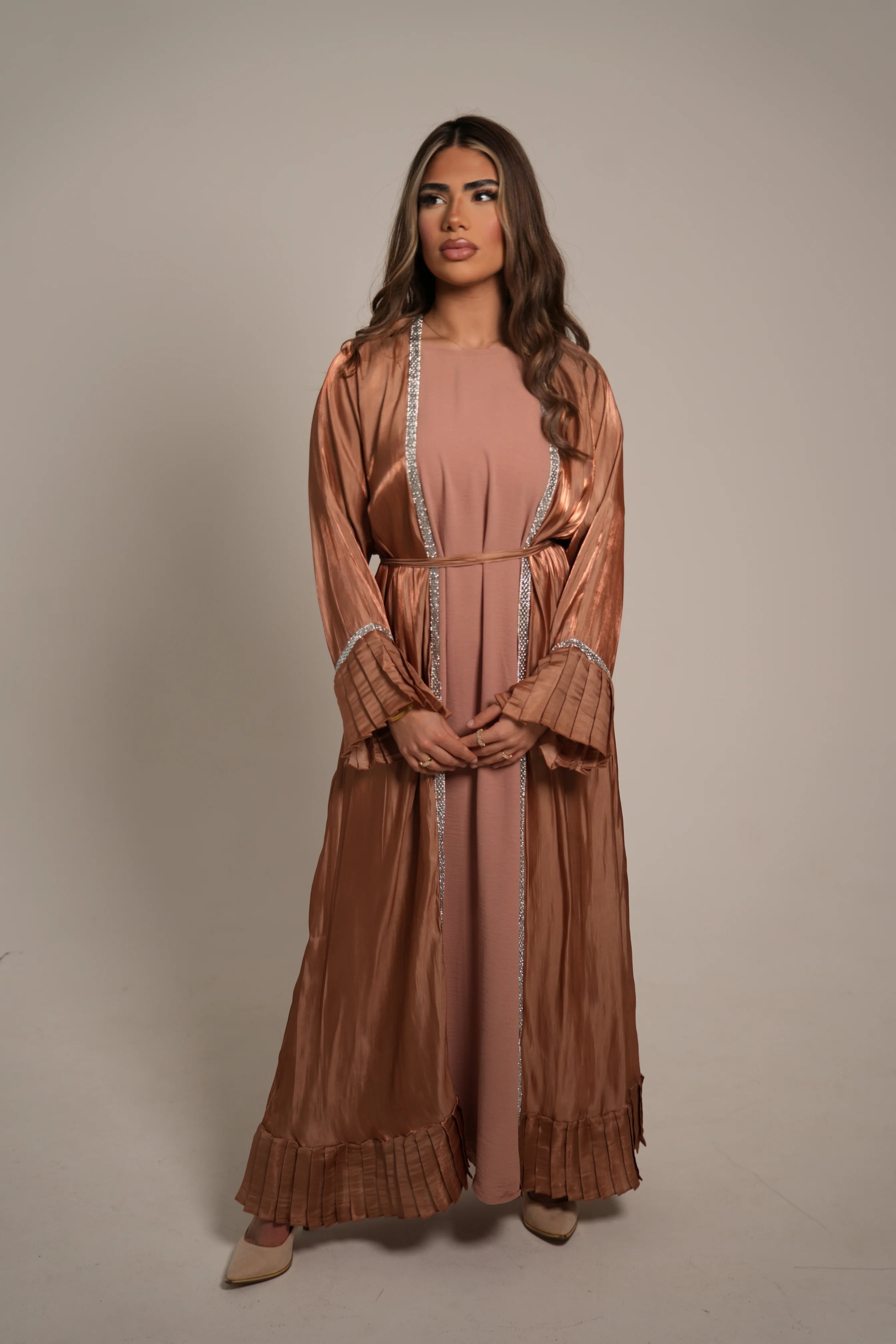 Emirate abaya - Caramel