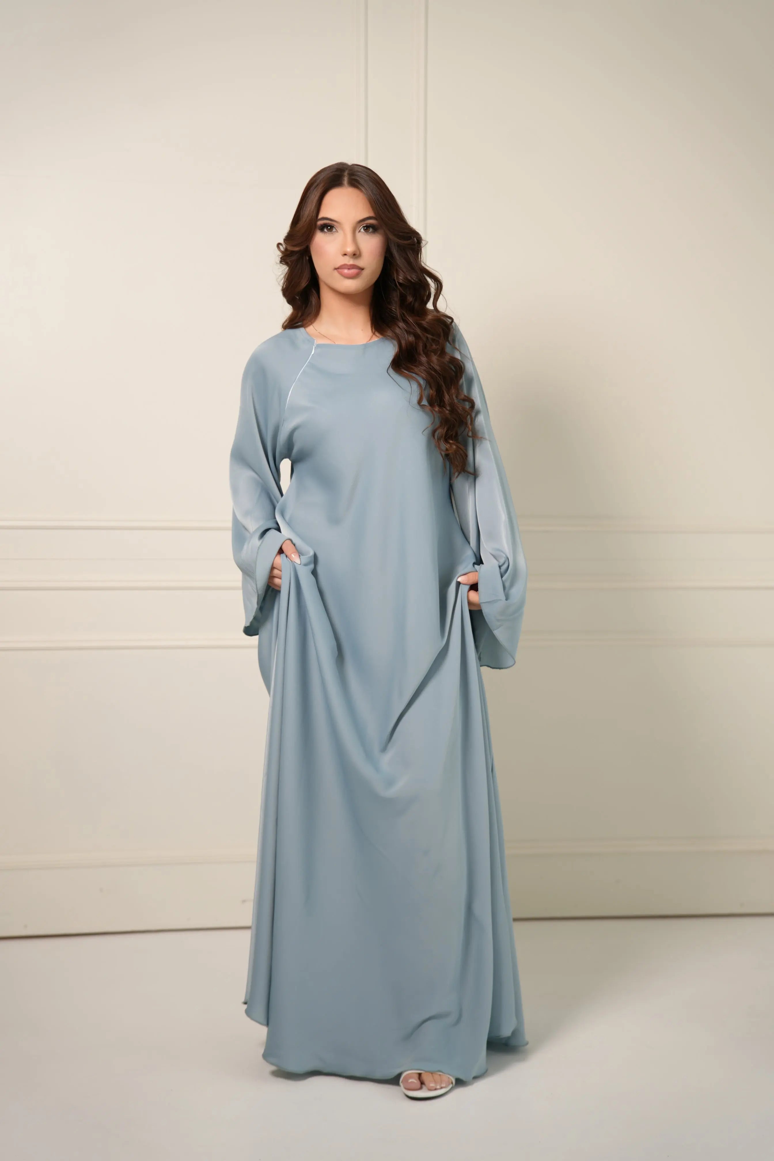 DXB Abaya - Baby Blue Losyana.Shop