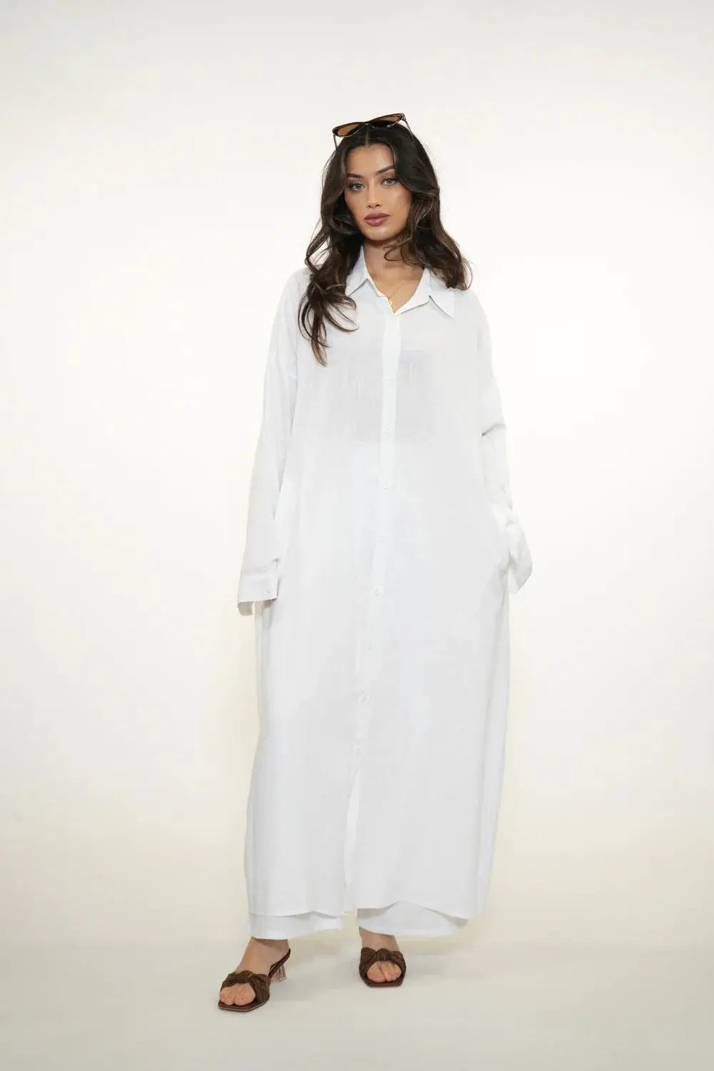 PALMA LINEN SET - WHITE Losyana.nl