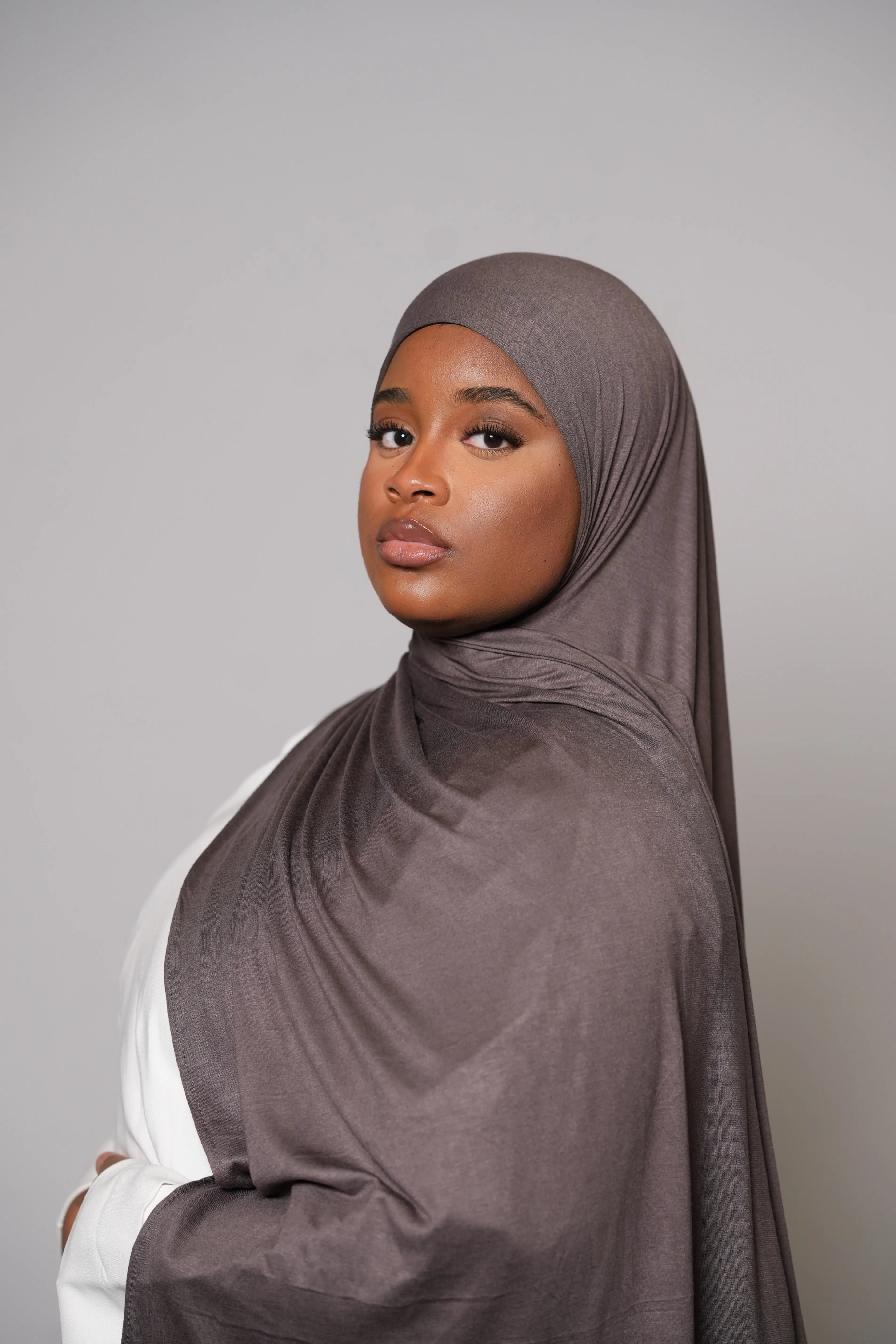 Premium Bamboo Jersey - stone Losyana.Shop