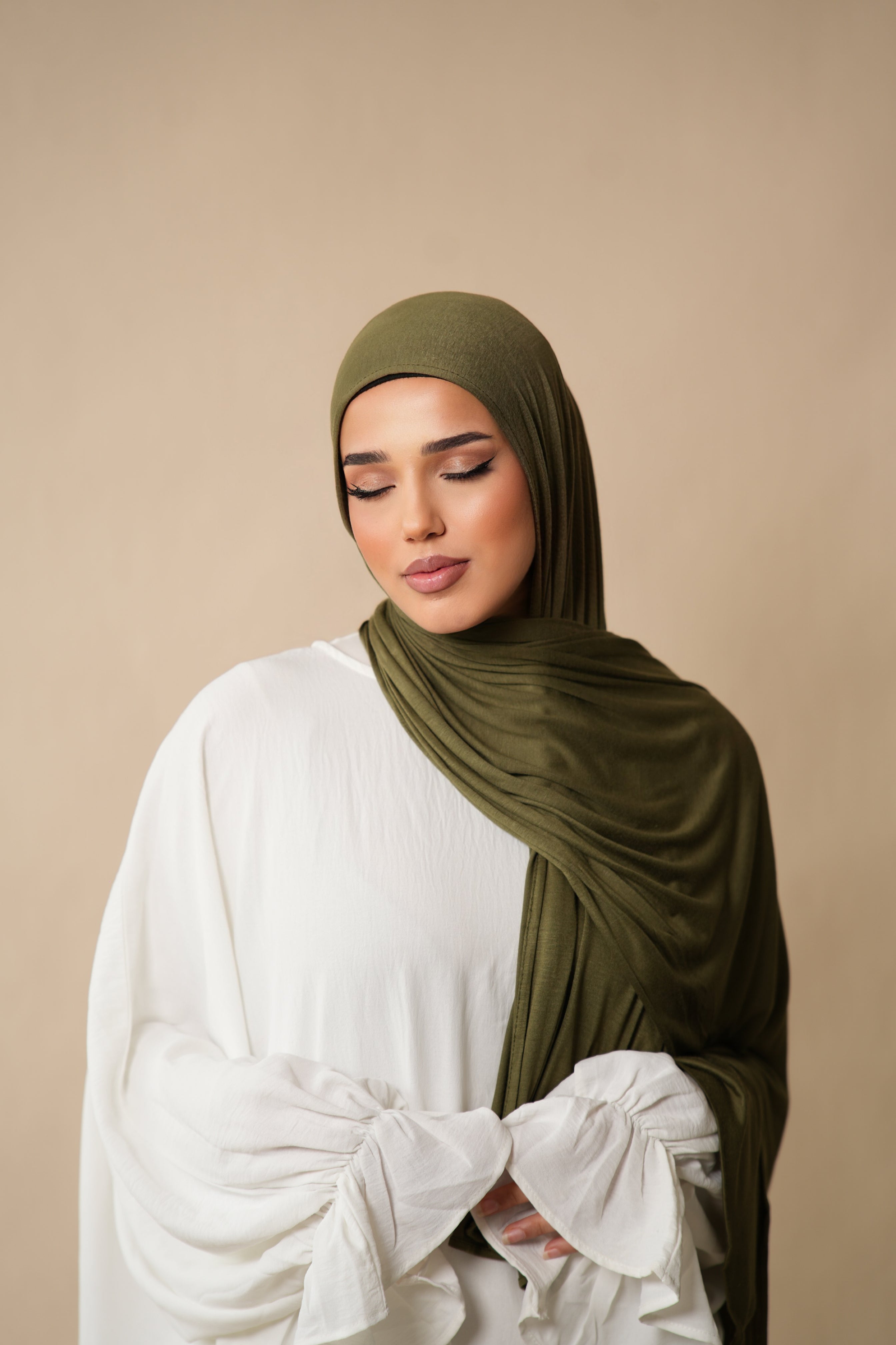 Bamboo Jersey - Khaki green