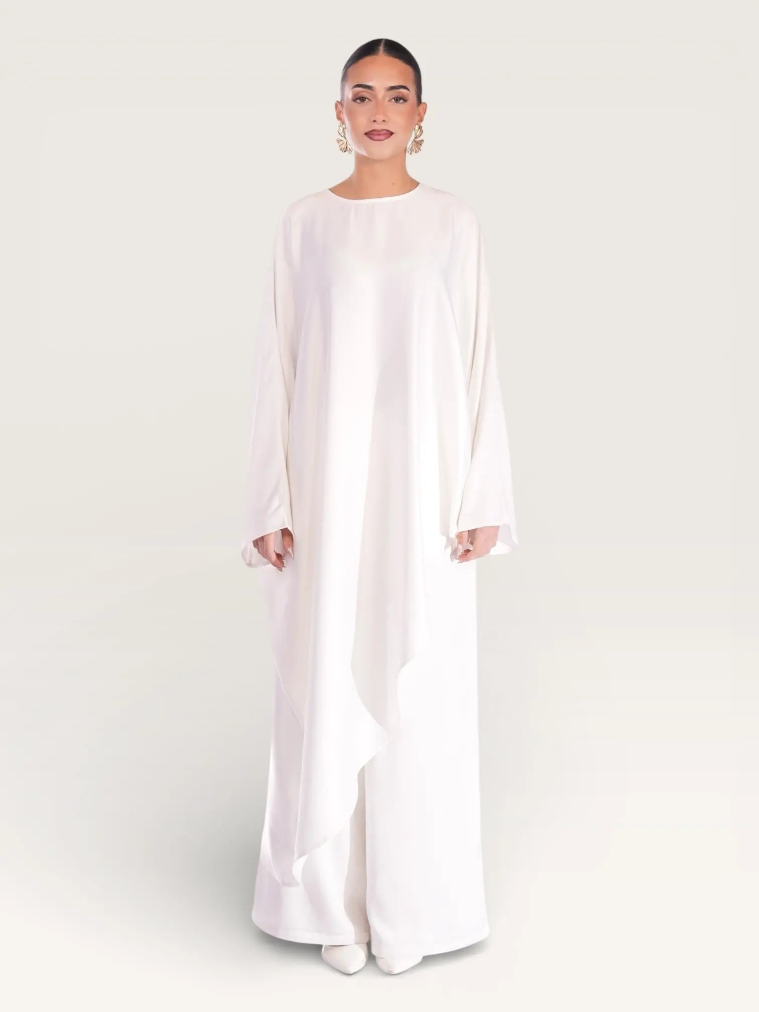 silk muse long version - white