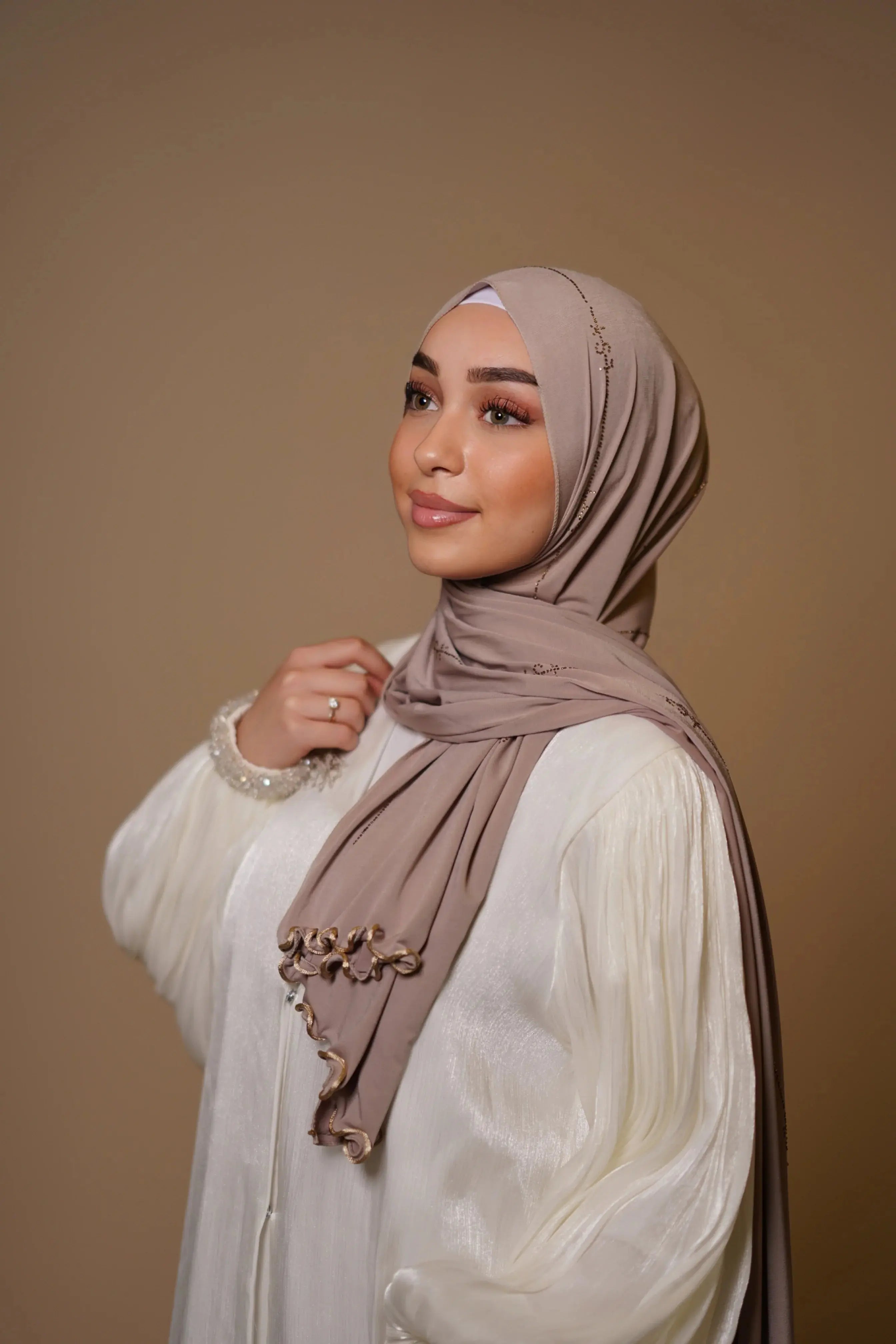 LSY Diamond Premium Jersey - dark taupe Losyana