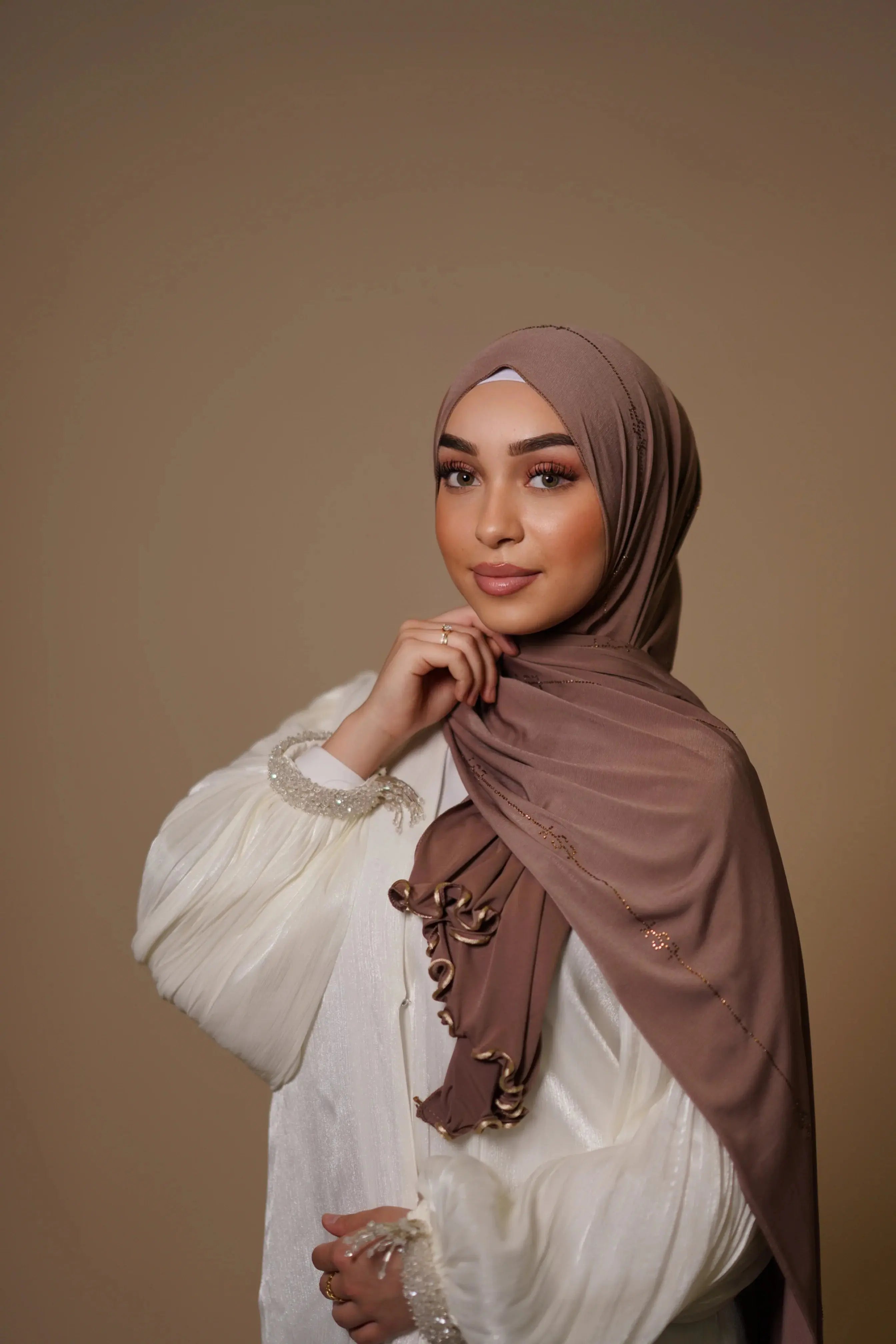 LSY Diamond Premium Jersey - nude brown Losyana
