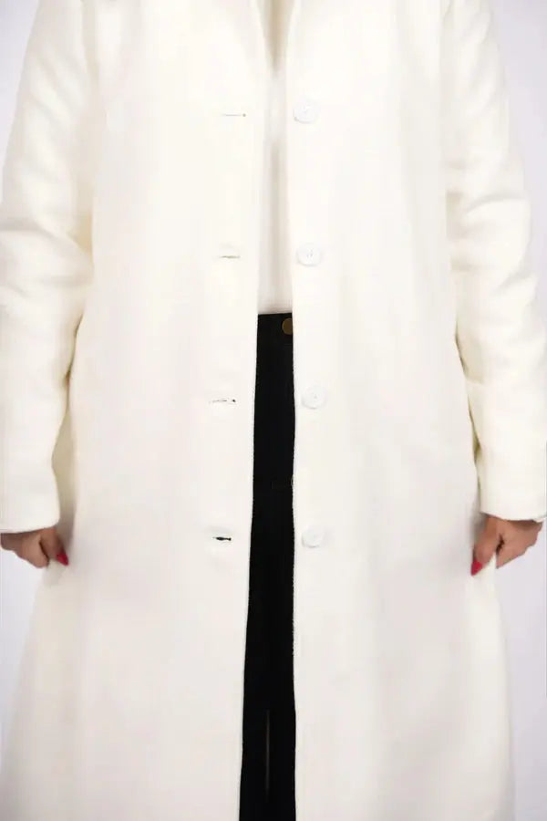 the vienna coat - white Losyana.Shop