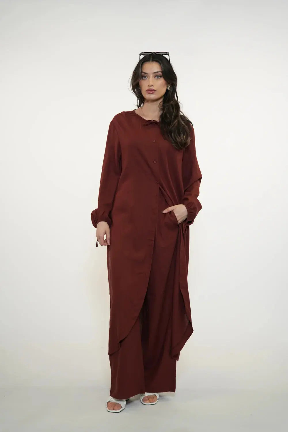 MEDITERRANEAN BREEZE SET - MAROON Losyana.nl