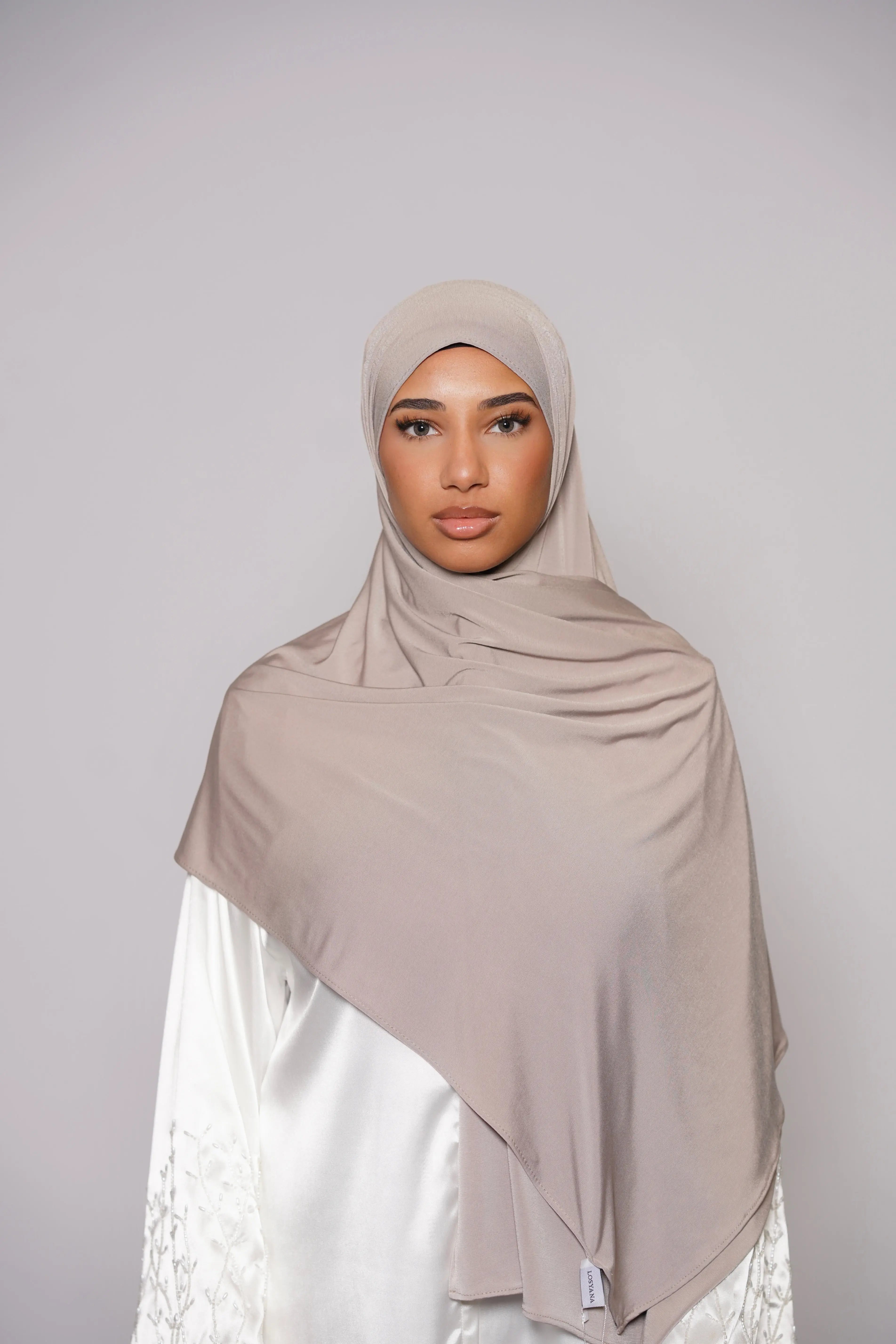 Satin Premium Jersey - ashy beige Losyana.Shop