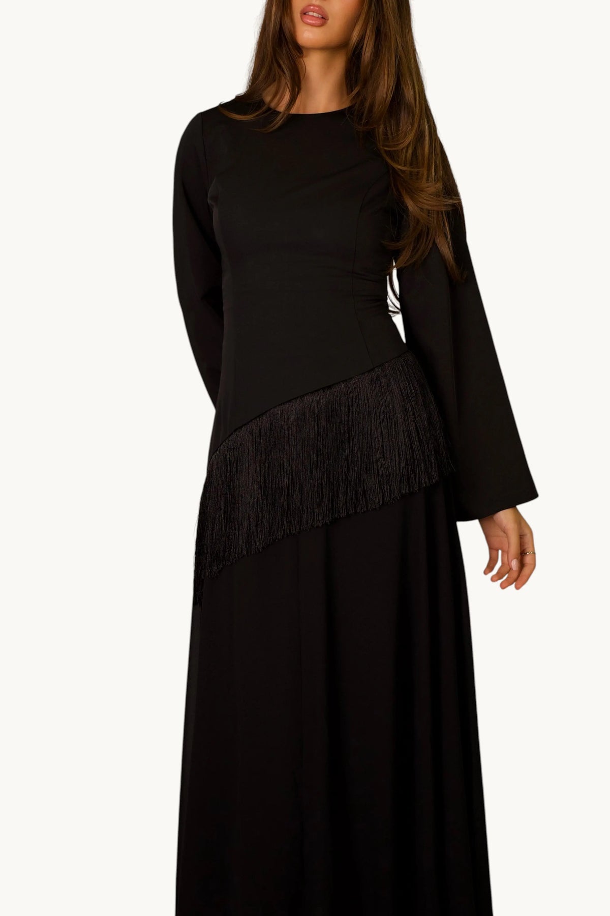 Corsetjurk met franjes