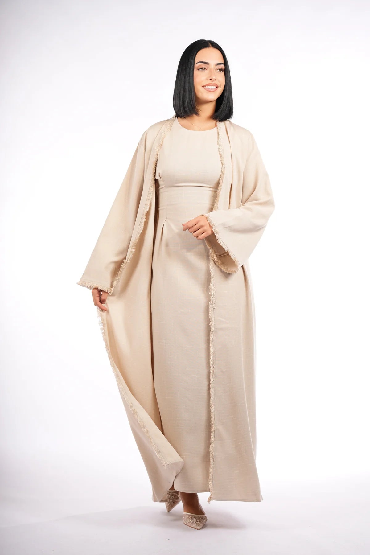 vienna corset & kimono - beige