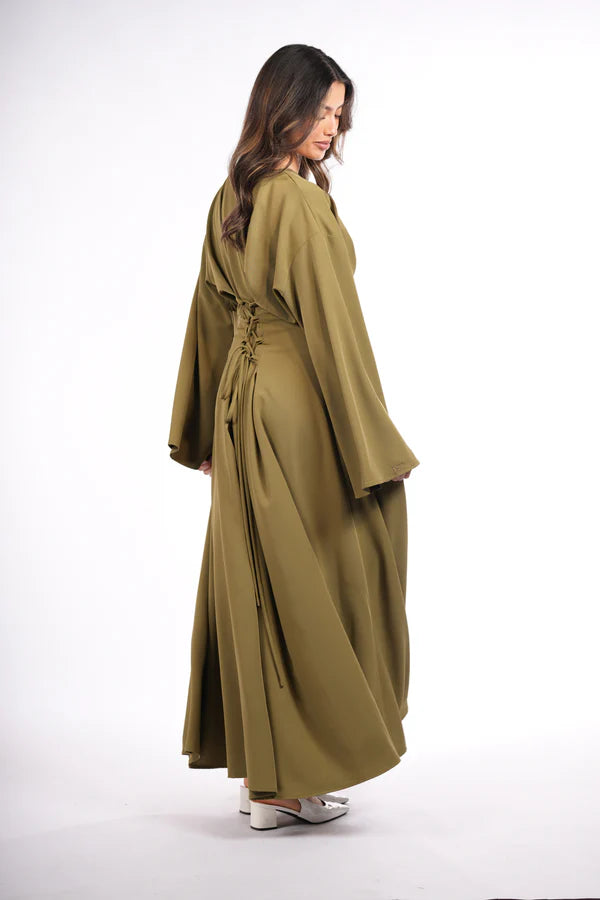 the corset dress - olive