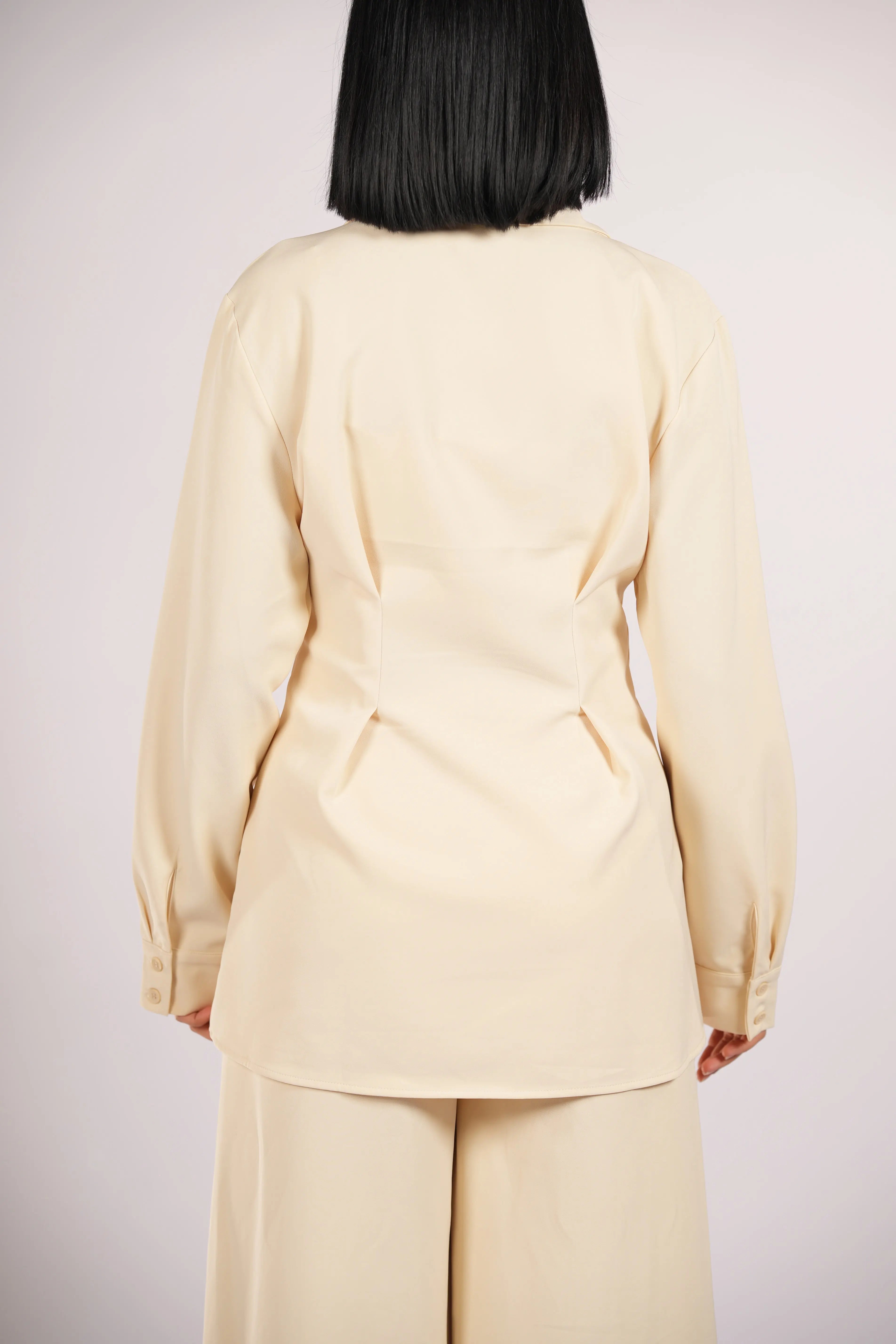 corset blouse - butter yellow Losyana.Shop