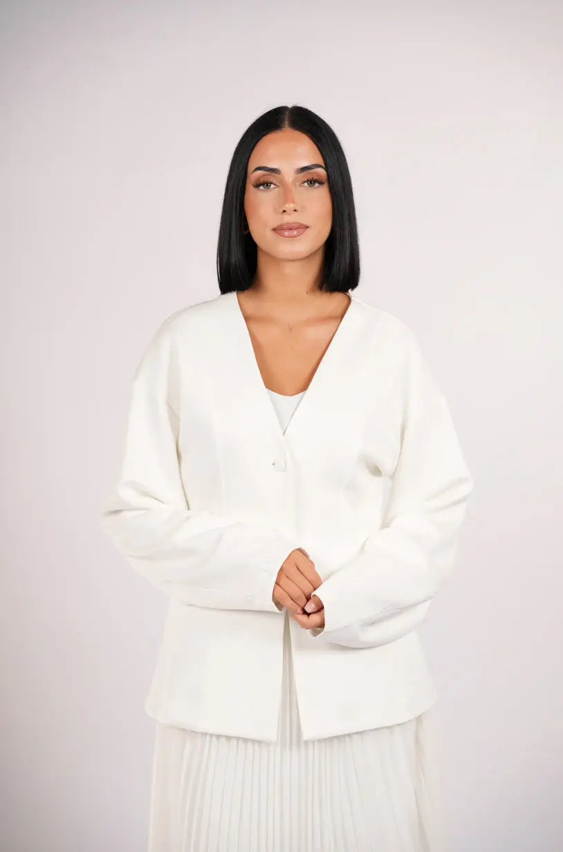 opera blazer - white Losyana.Shop