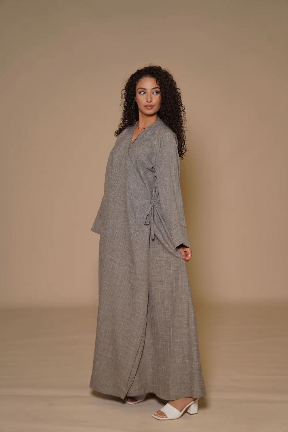 DXB Linen Abaya Cord - venge