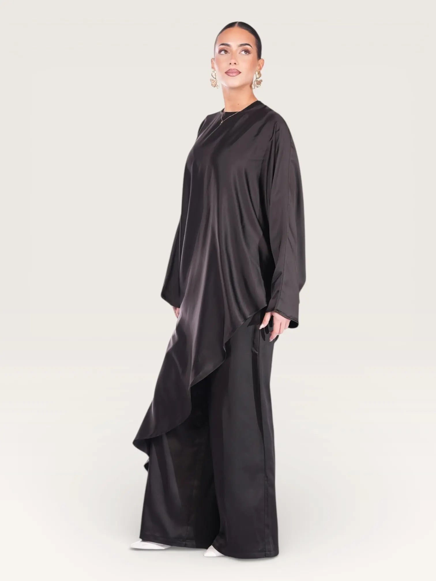 silk muse long version - black