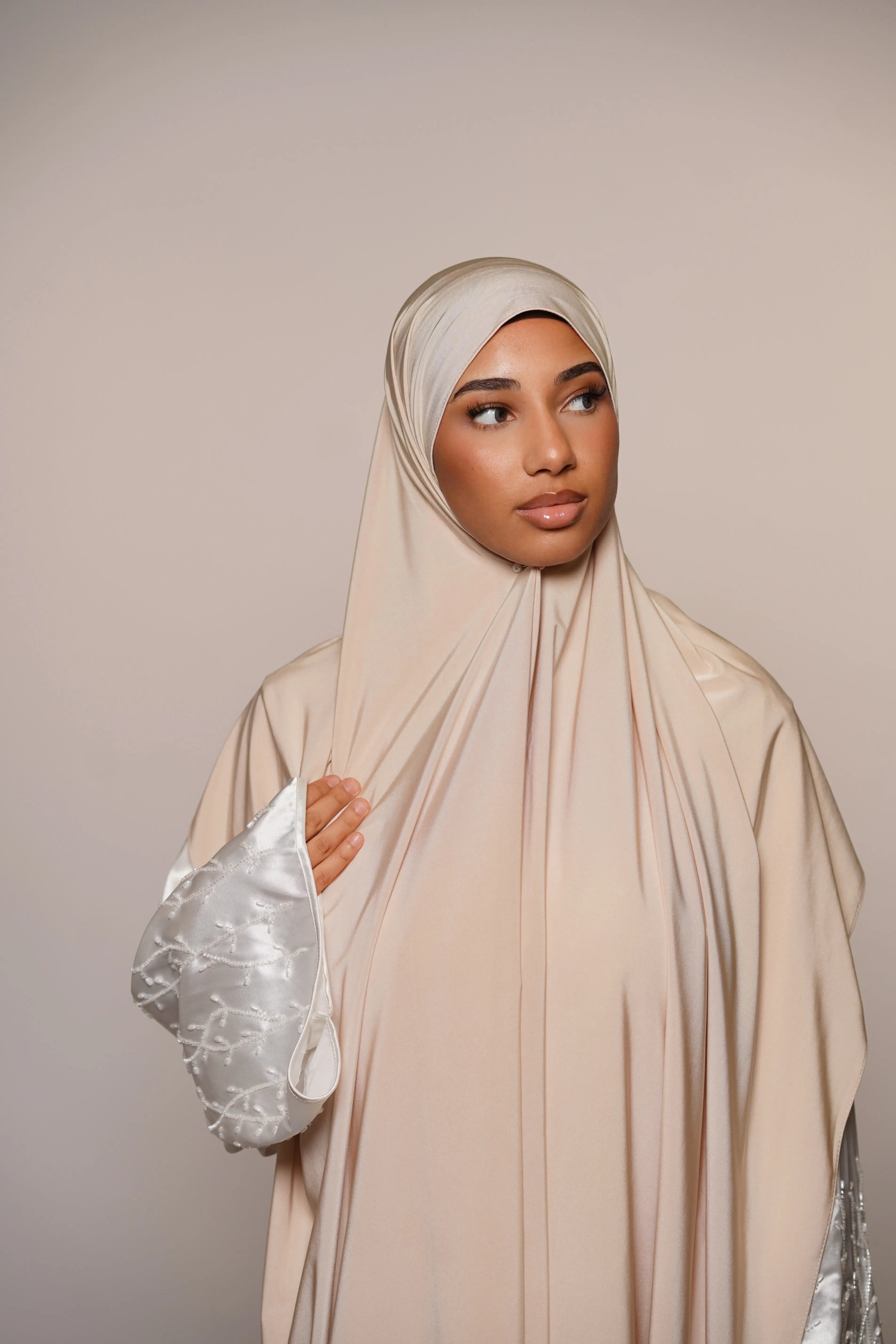 Satin Premium Jersey - ivory Losyana.Shop
