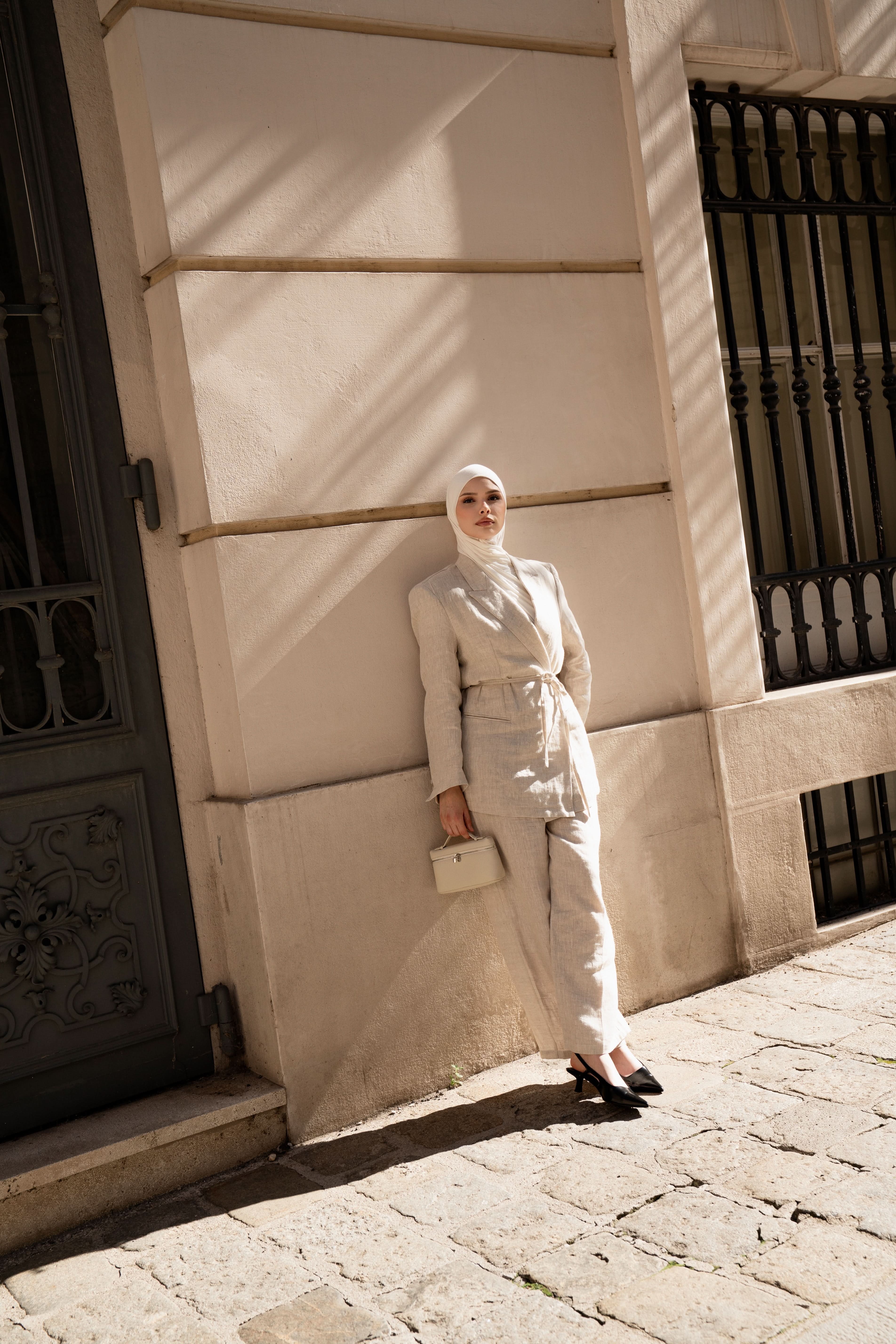 the premium linen blazer