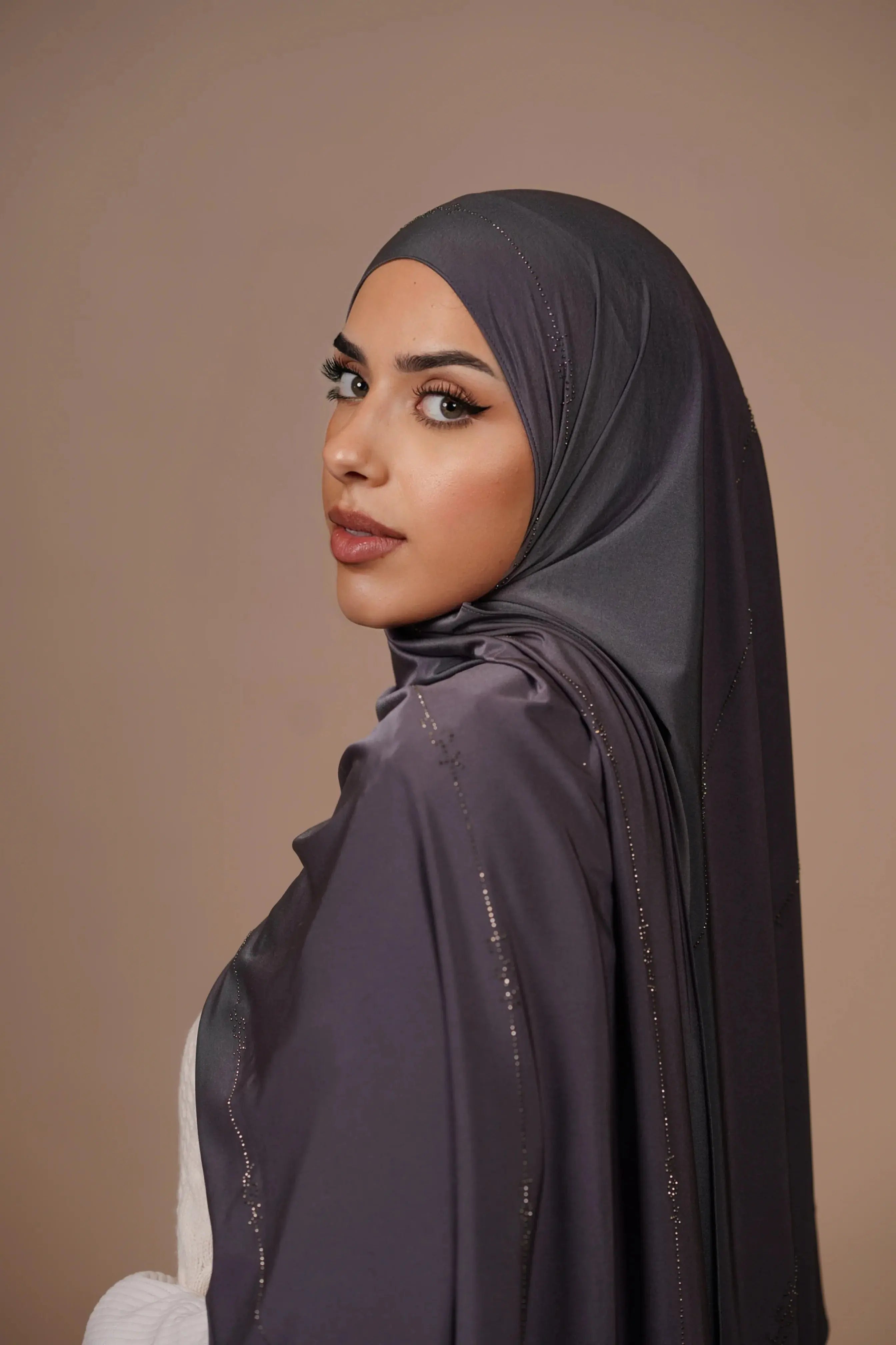 LSY Satin Premium Jersey - dark grey Losyana