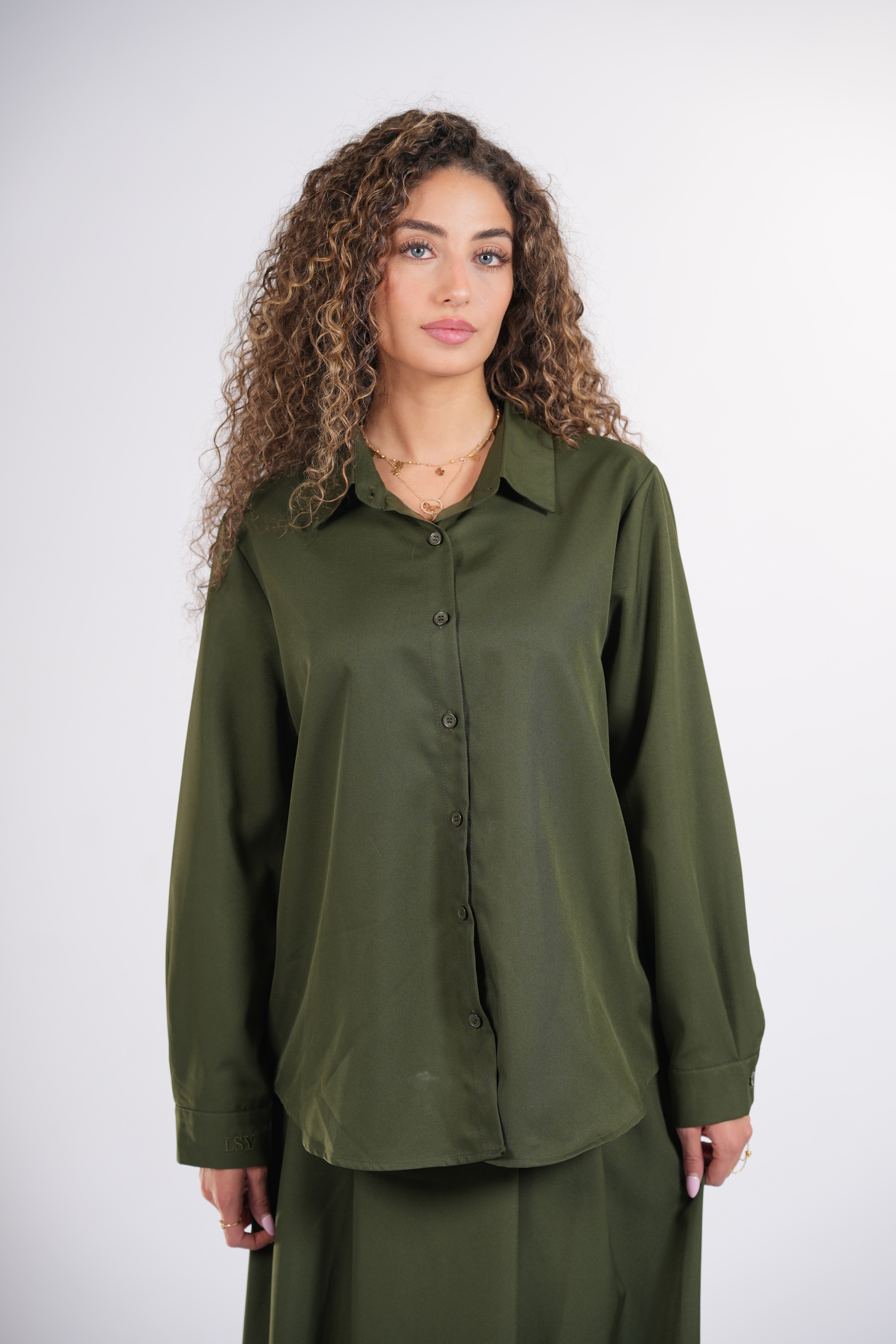 timeless blouse - khaki green