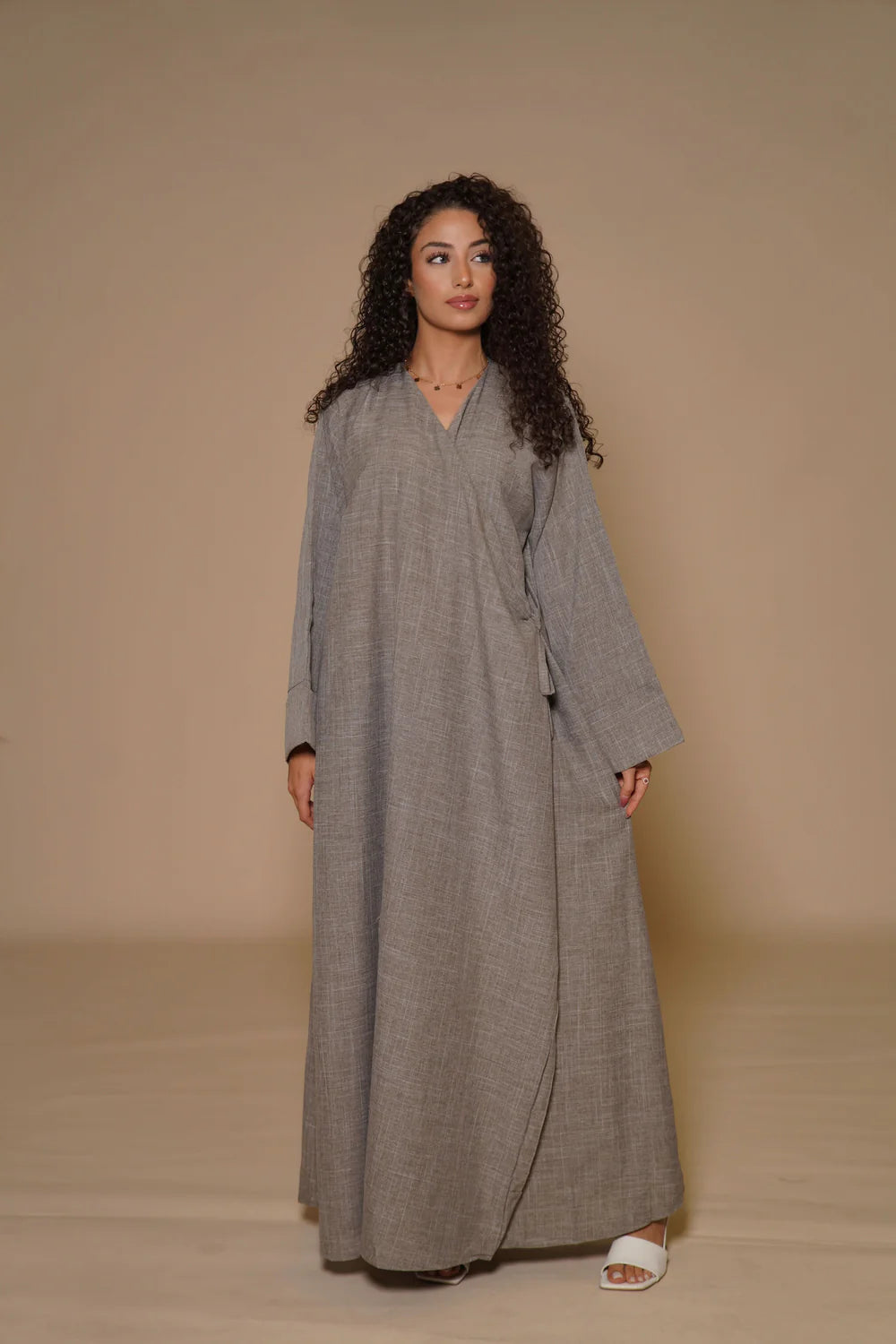 DXB Linen Abaya Cord - venge