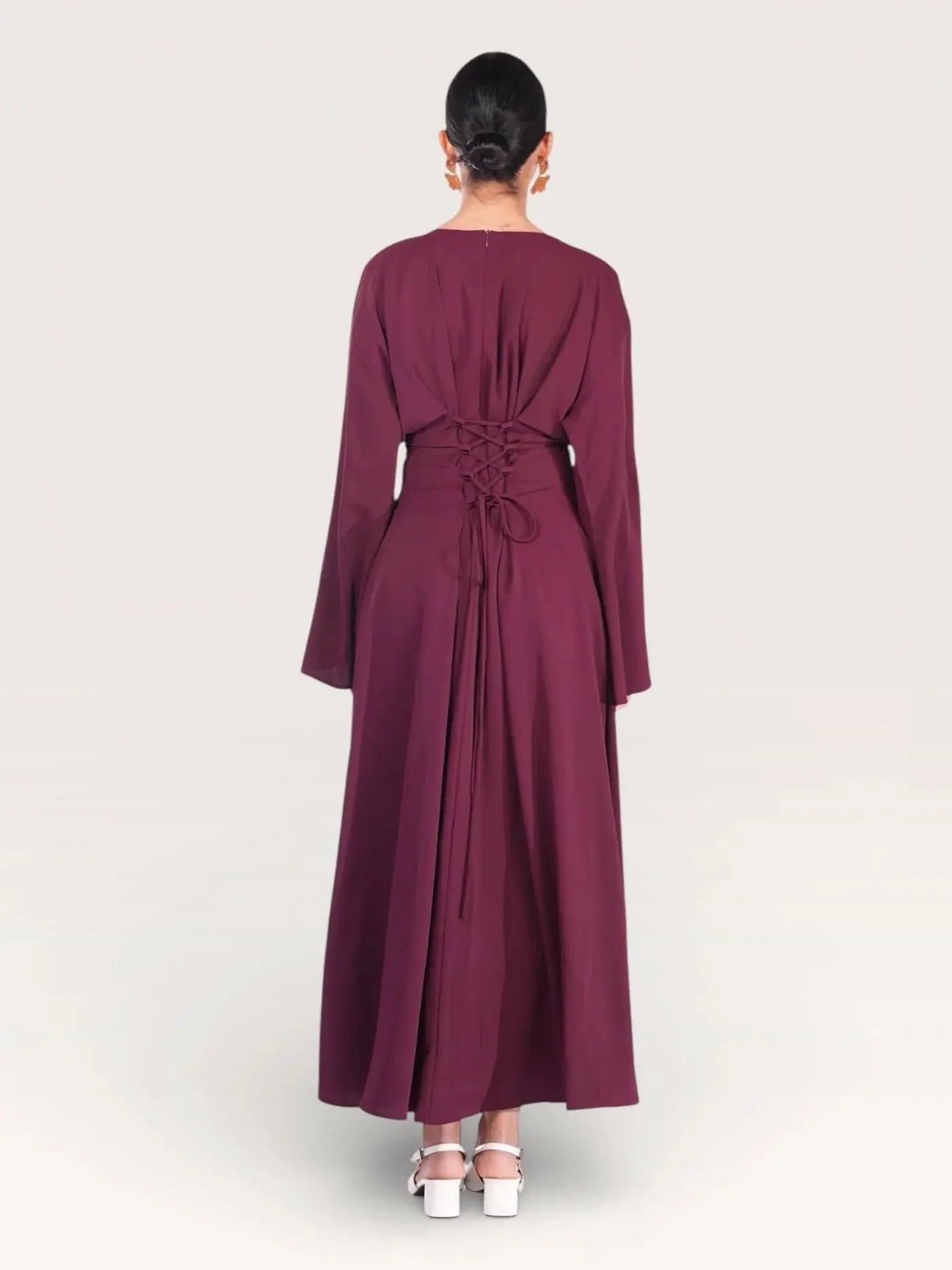 the corset dress - Bordeaux