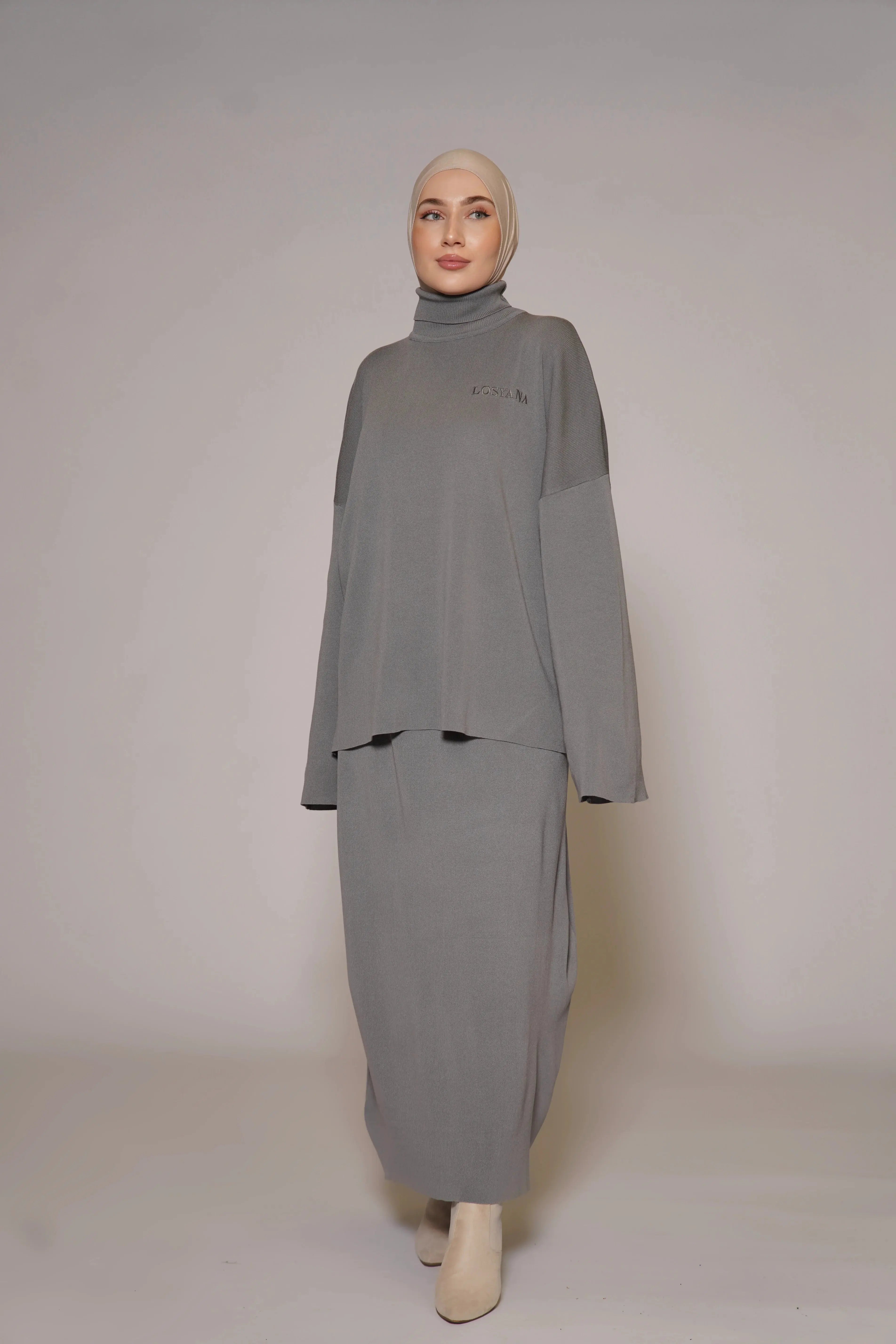 Luxury Cotton Set - Grey Losyana